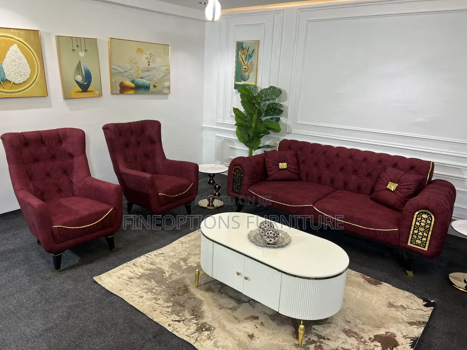 Imperial Ruby Dynasty Sofa