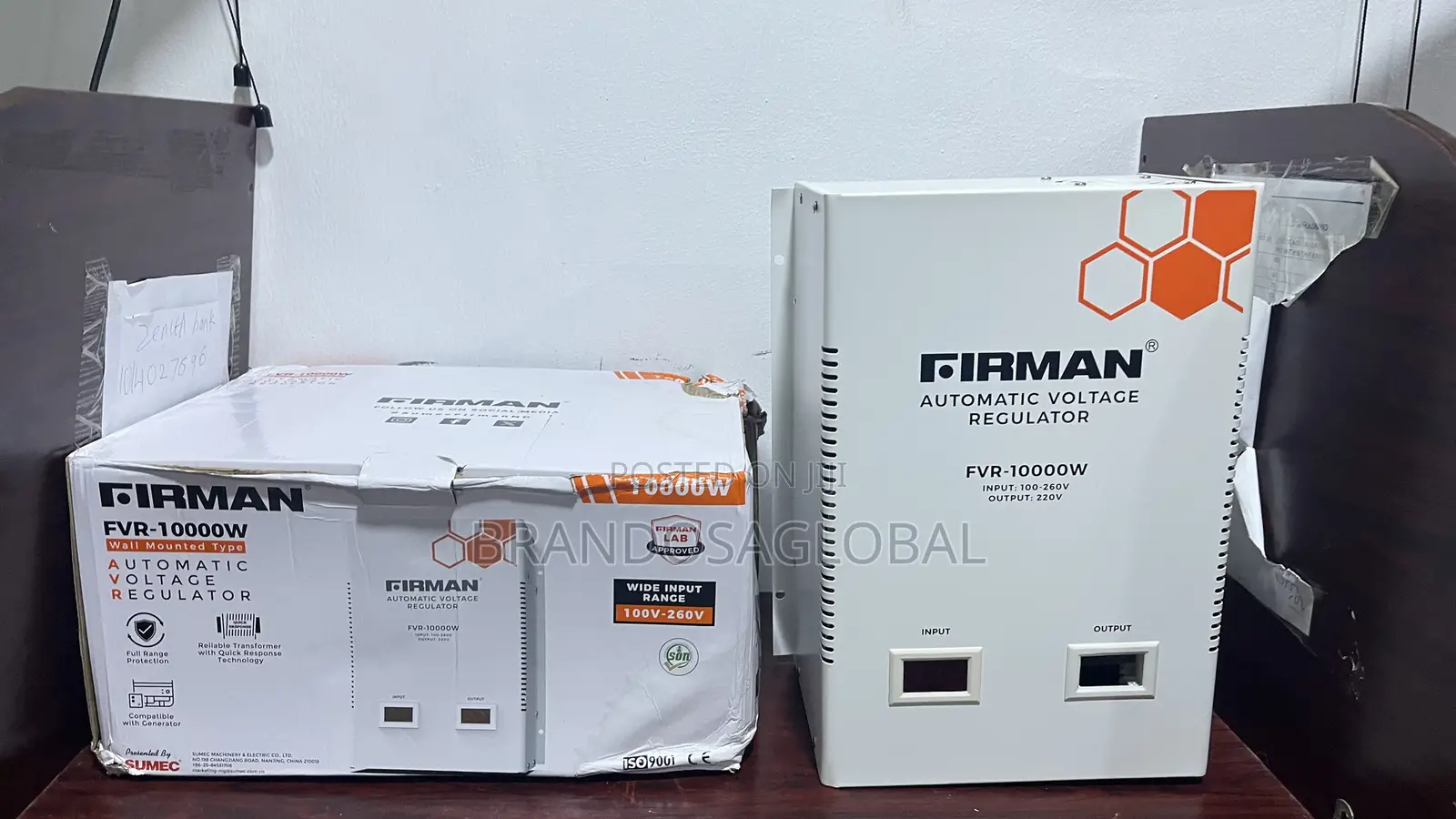 Brand New Firman 10kva Wall Mounted Stabilizer (Fvr-10000w)