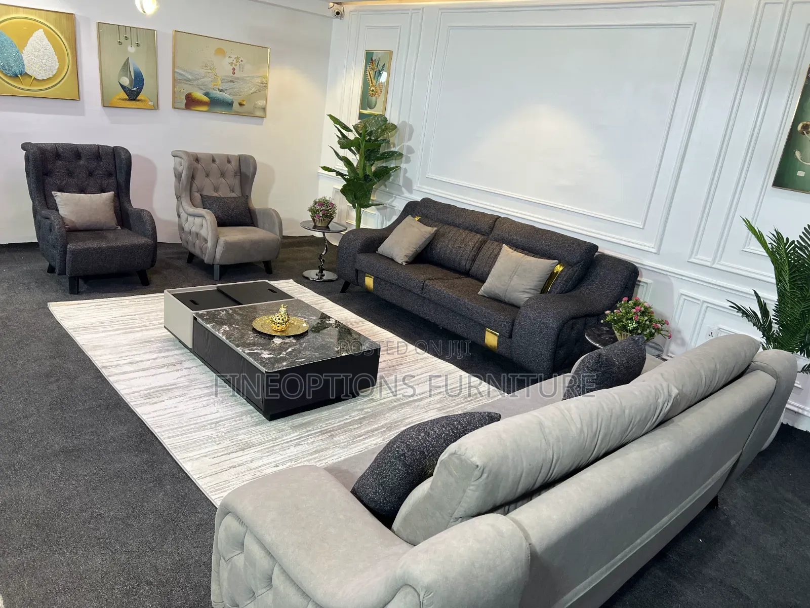 Alabaster Taupe Opulence Sofa