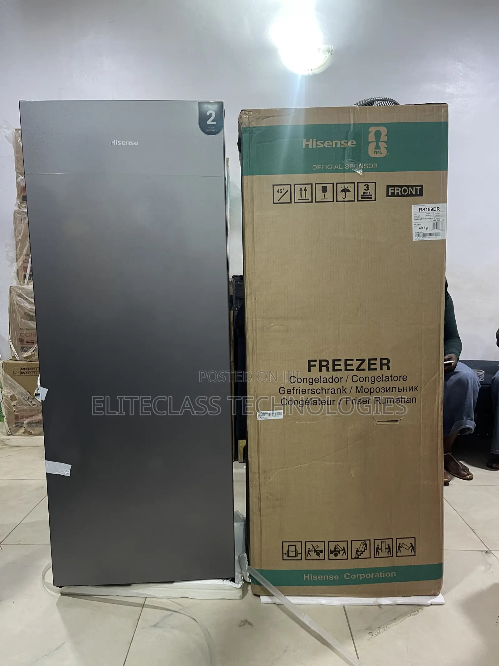 Hisense 190l Upright Standing Freezer 189dr