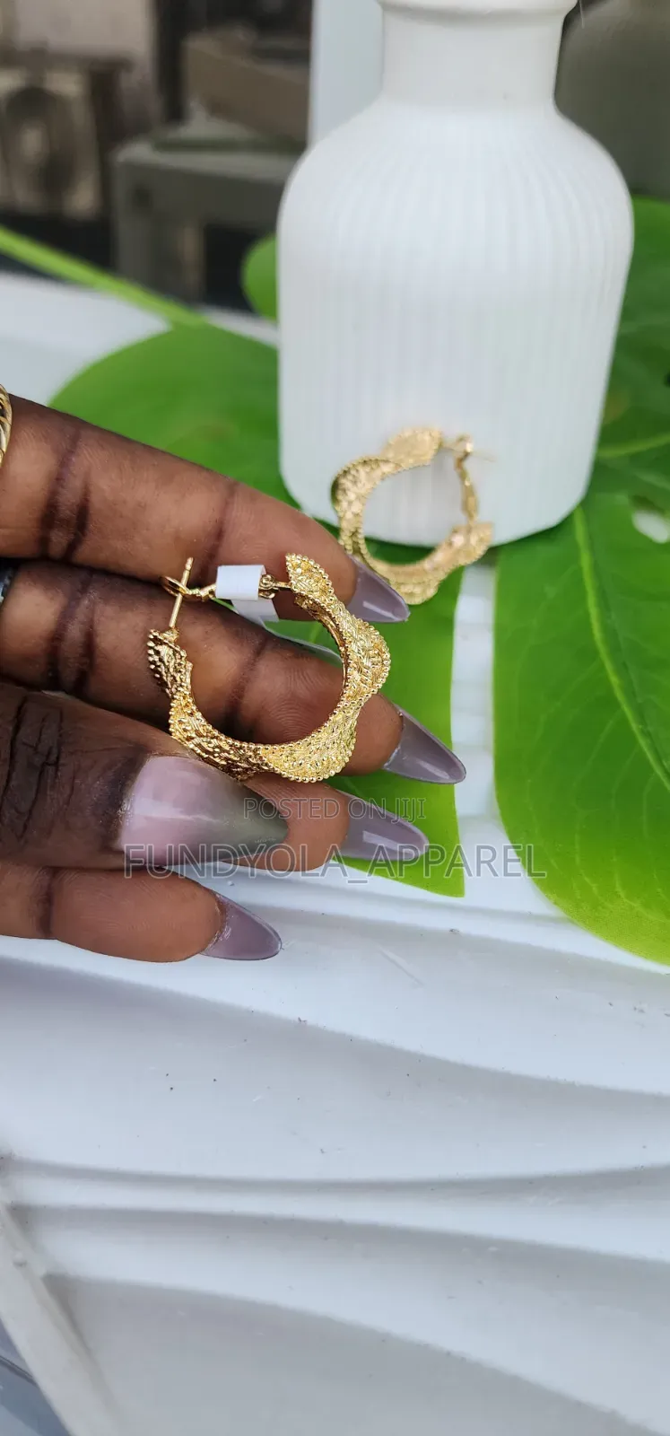 Loop Brazilian Copy Gold Earring