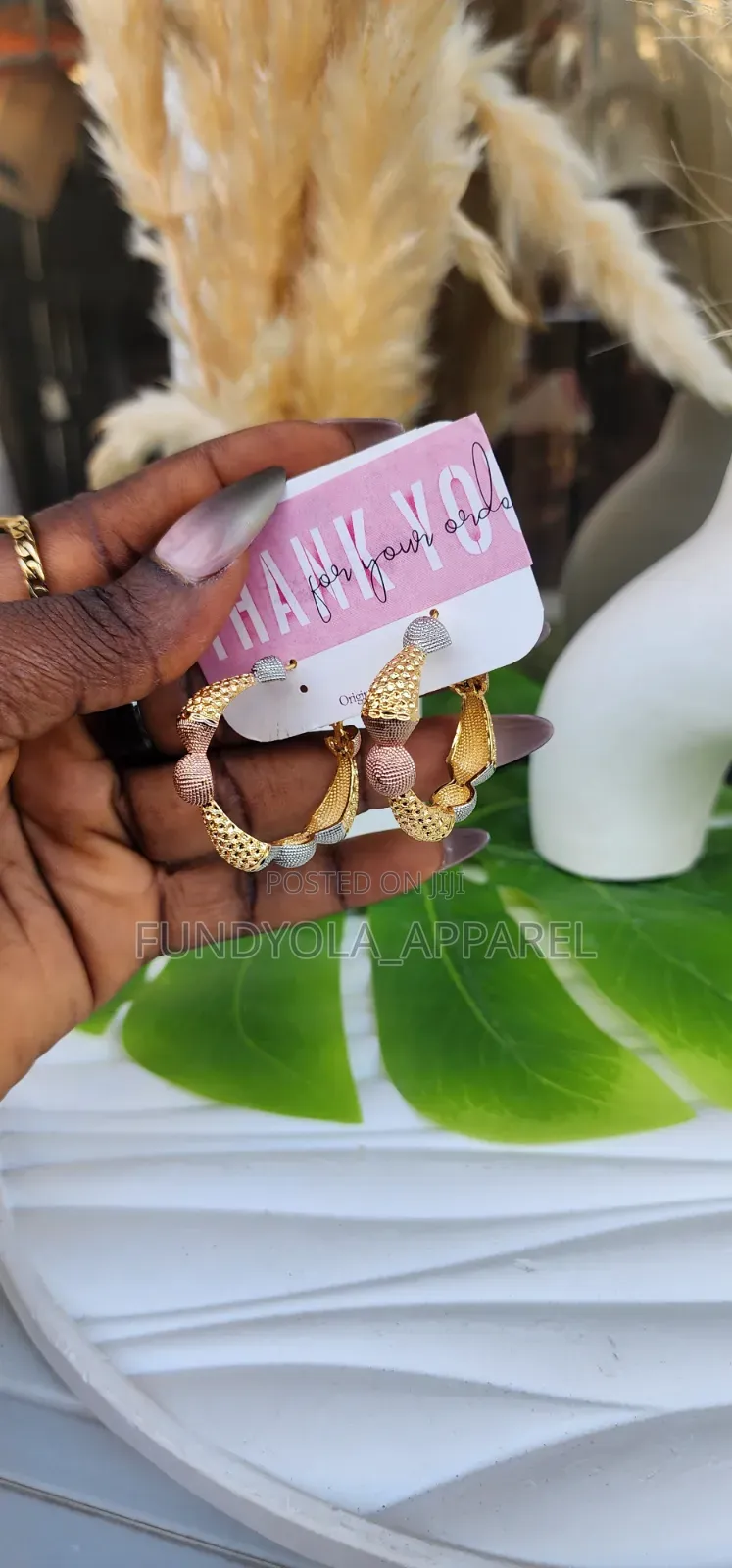 Loop Three Tone Earring