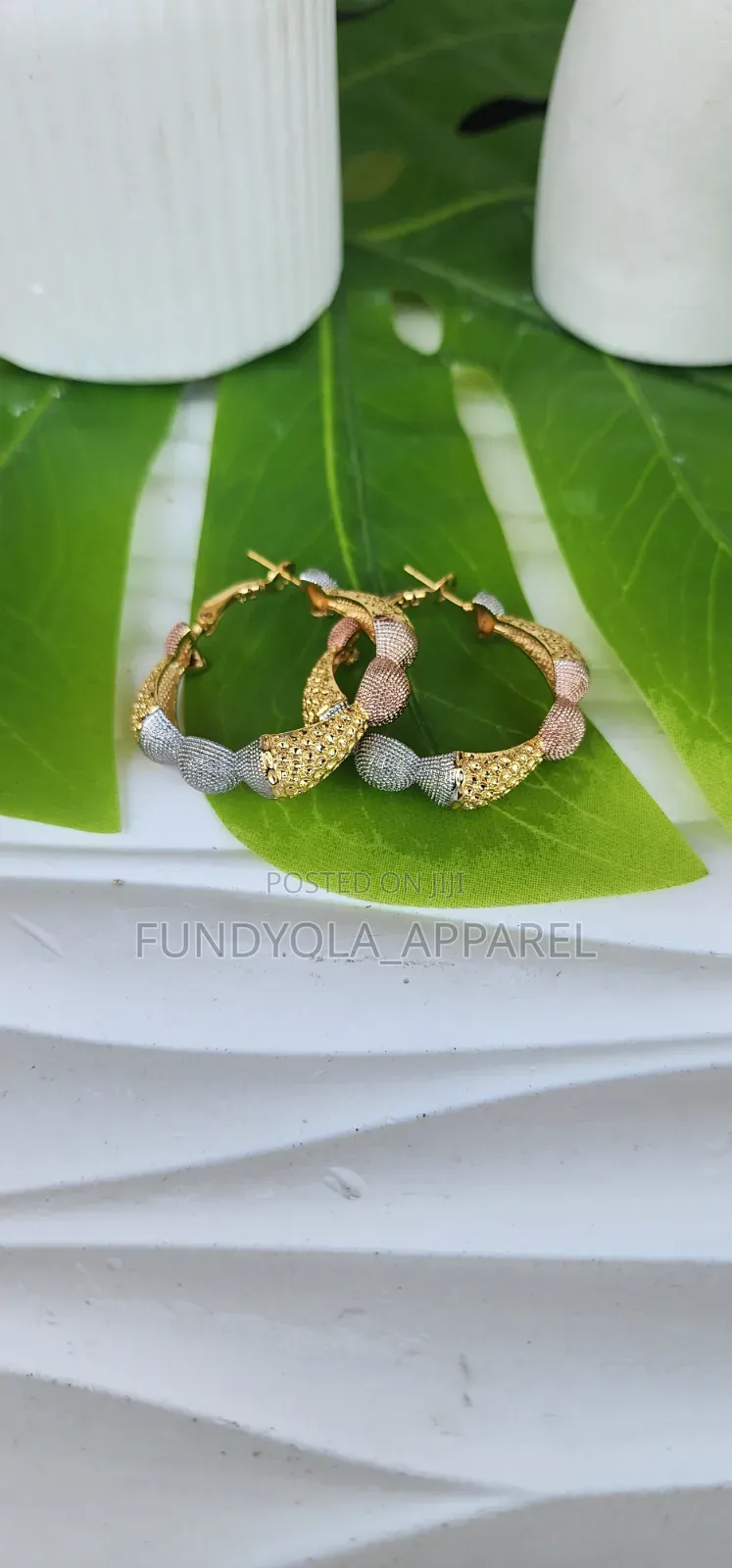 Loop Three Tone Earring
