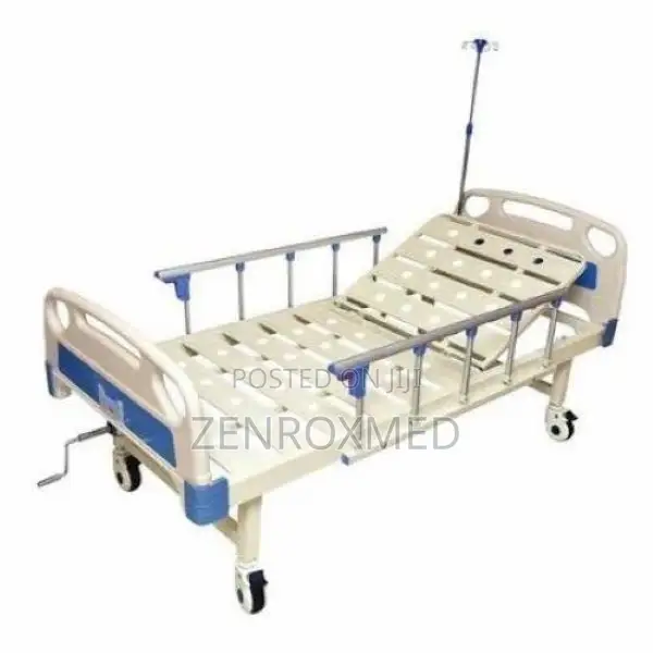 Hospital Bed — Single Crank Abs (With Side Rails)
