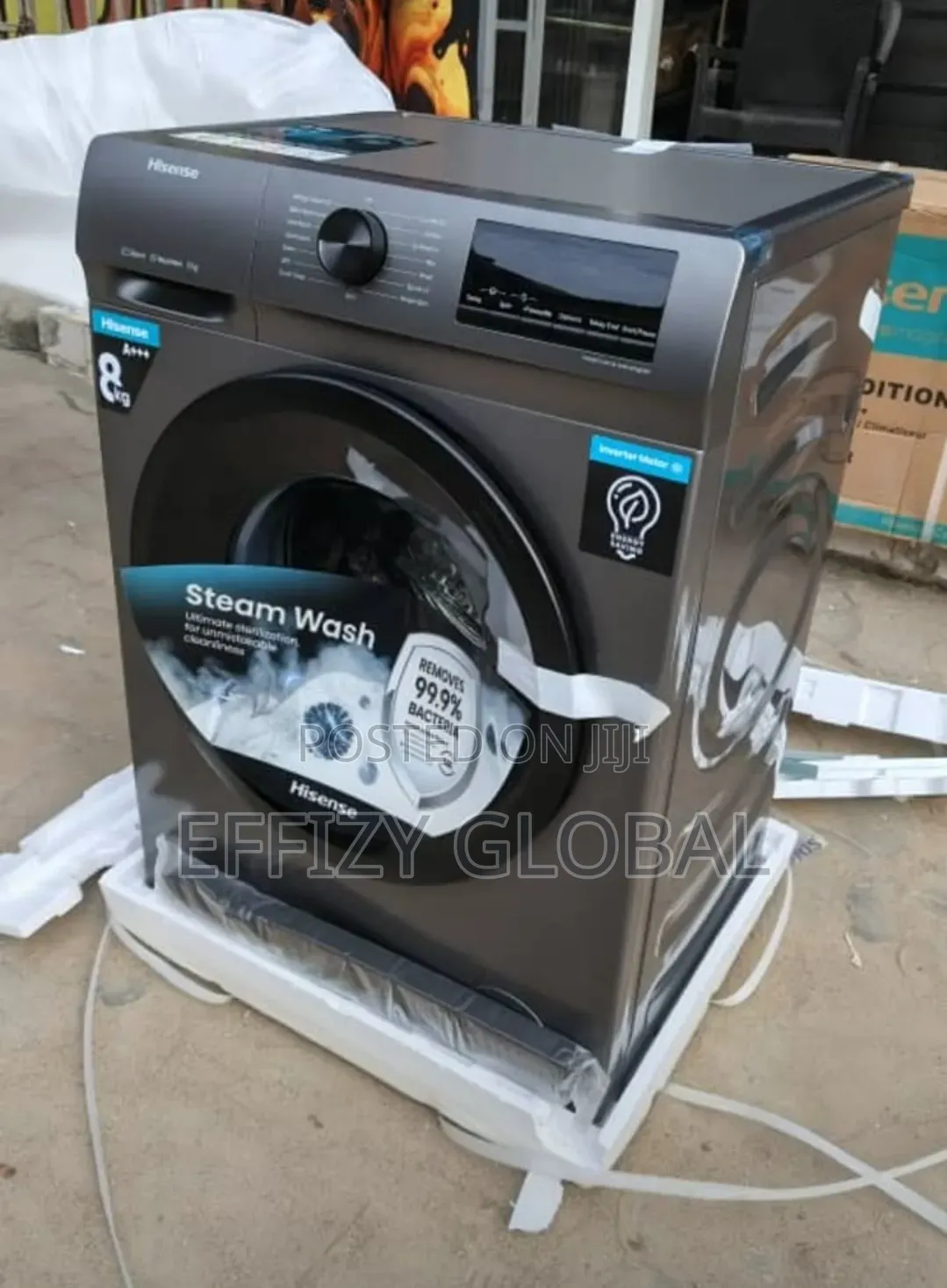 Brand New Hisense 8kg Front Load Inverter Washing Machine