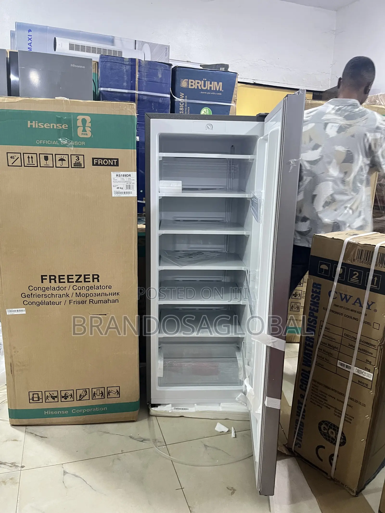 Hisense Rs189dr Standing Freezer – Stylish Vertical Freezer