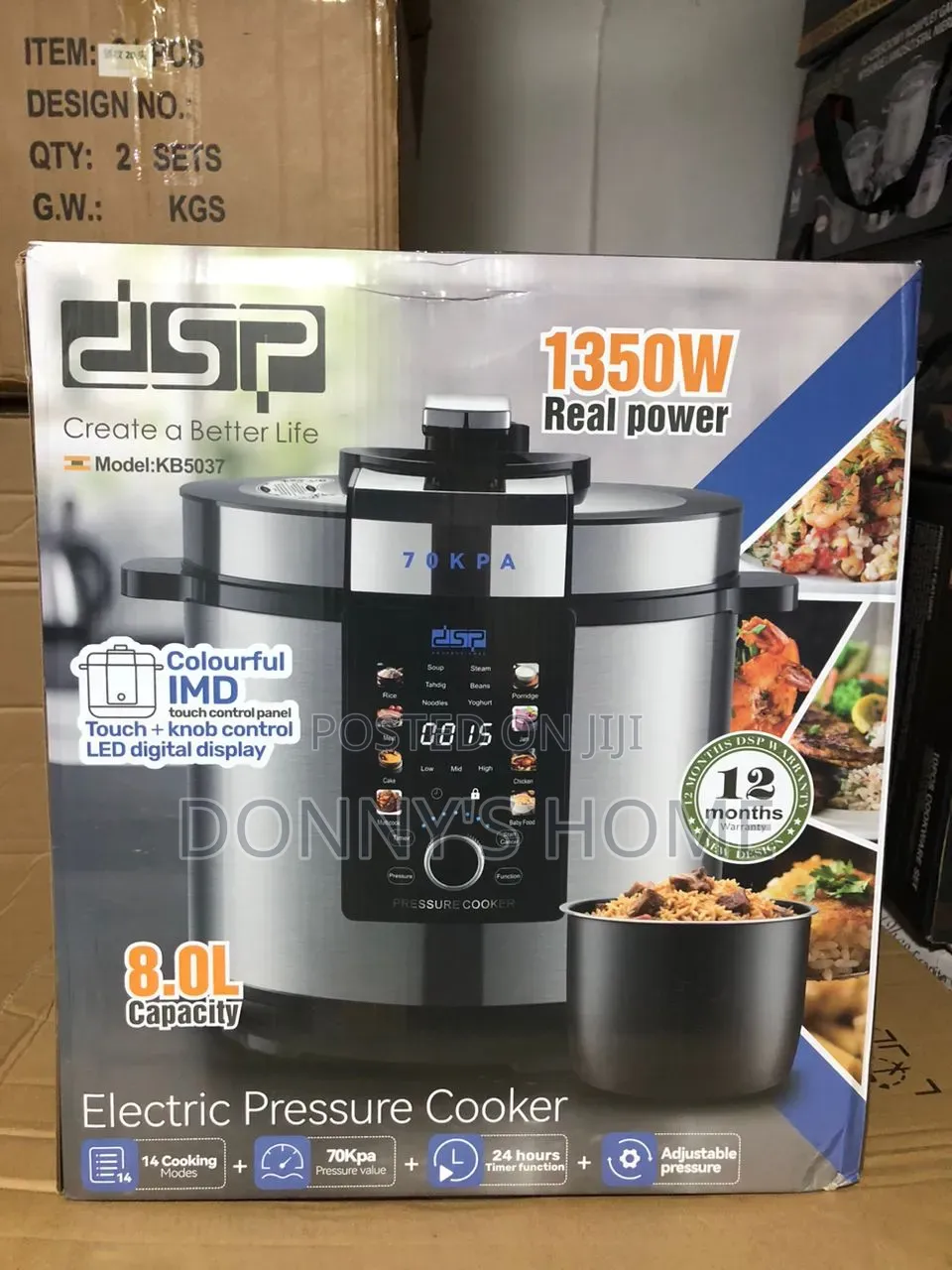 DSP Electric Pressure Cooker Kb5037