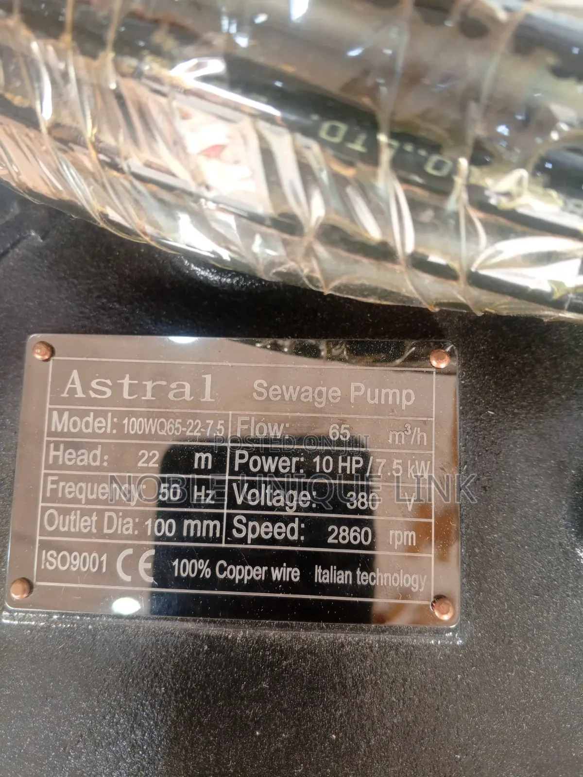 10 Horsepower Astral Sewage Water Pumping Machine