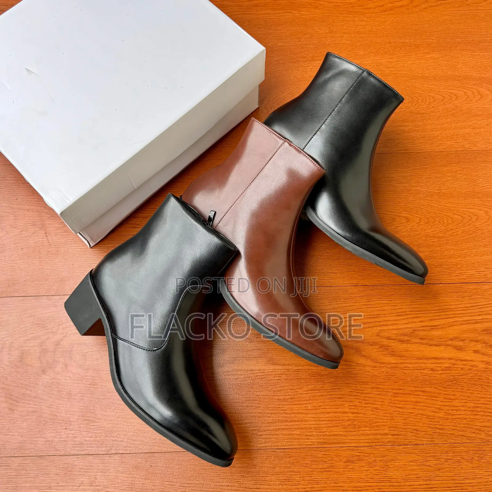Original Heeled Leather Ankle Boots