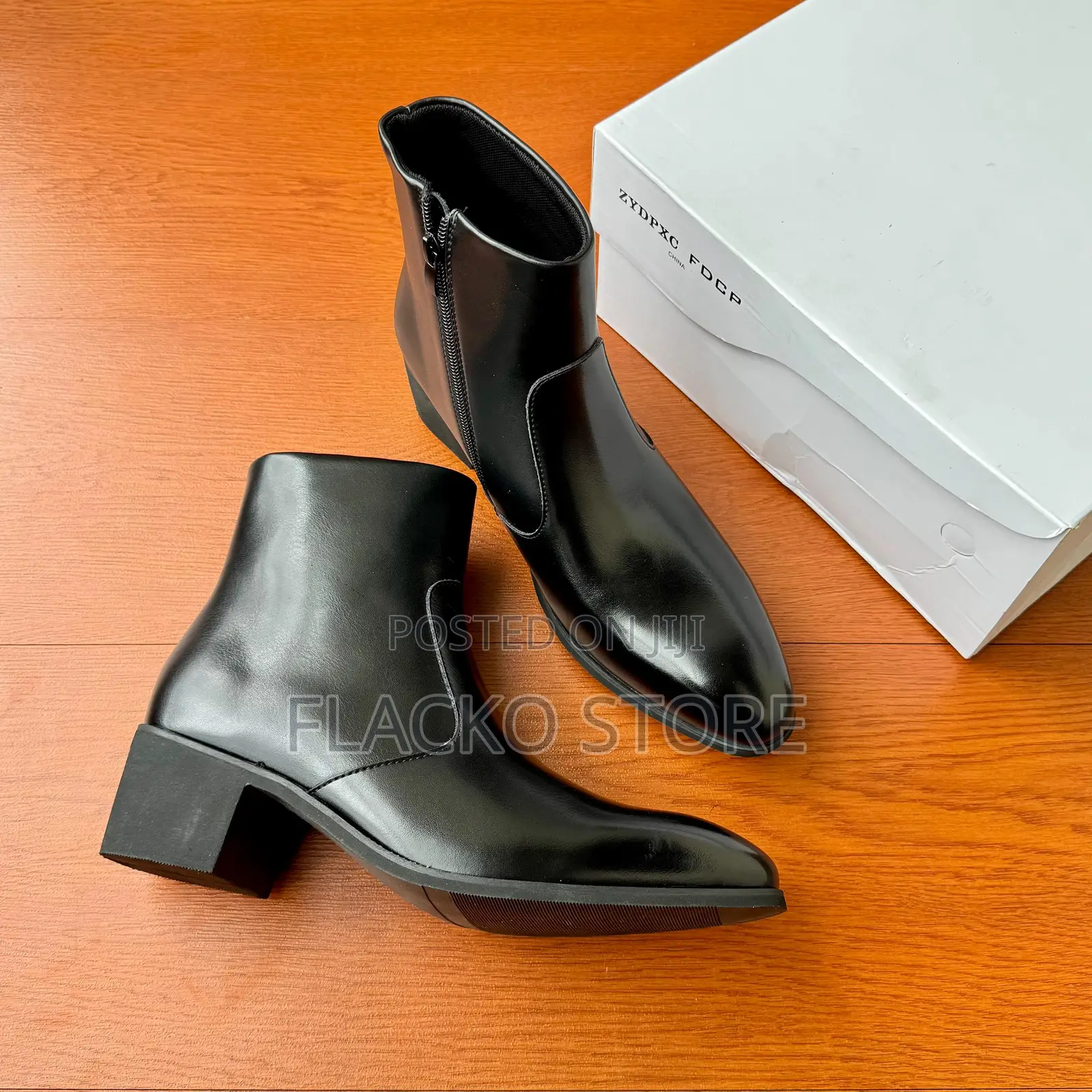 Original Heeled Leather Ankle Boots