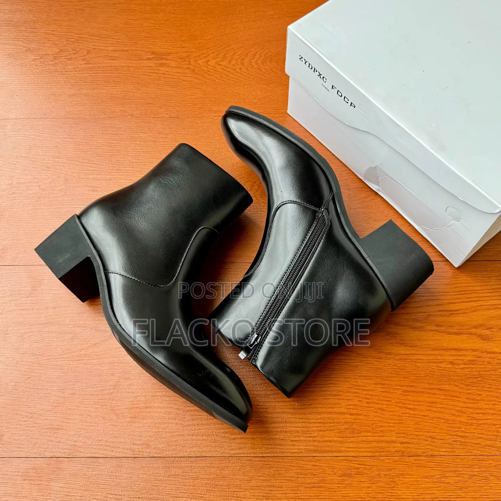 Original Heeled Leather Ankle Boots