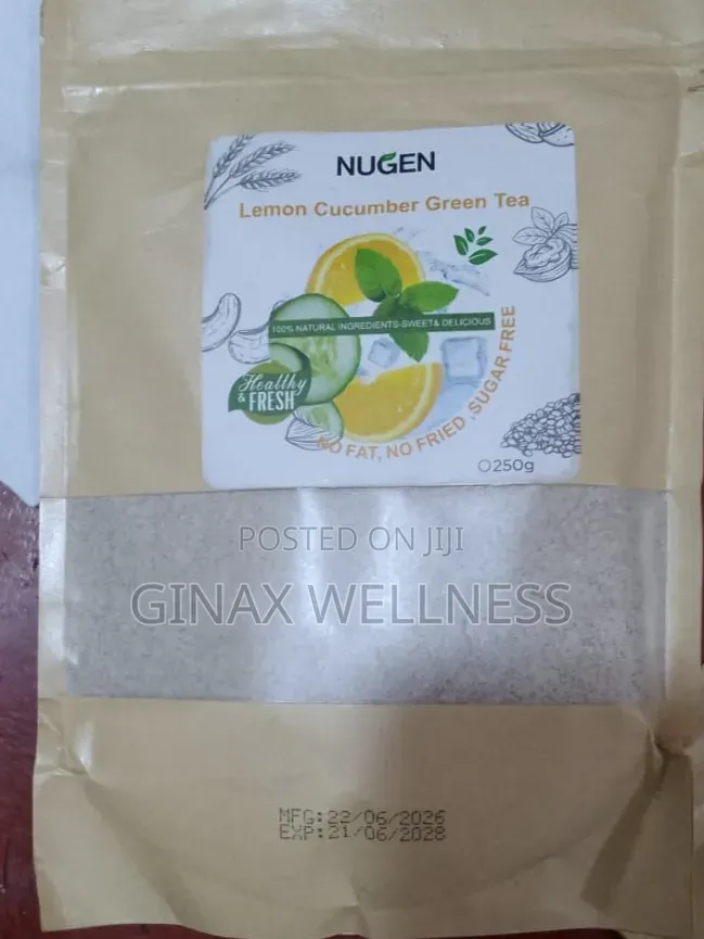 Lemon Cucumber Green Tea Powder for Detox and Healthy Digestion (250g)