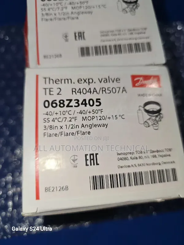 Danfoss Thermostatic Expansion Valve | 068z3405