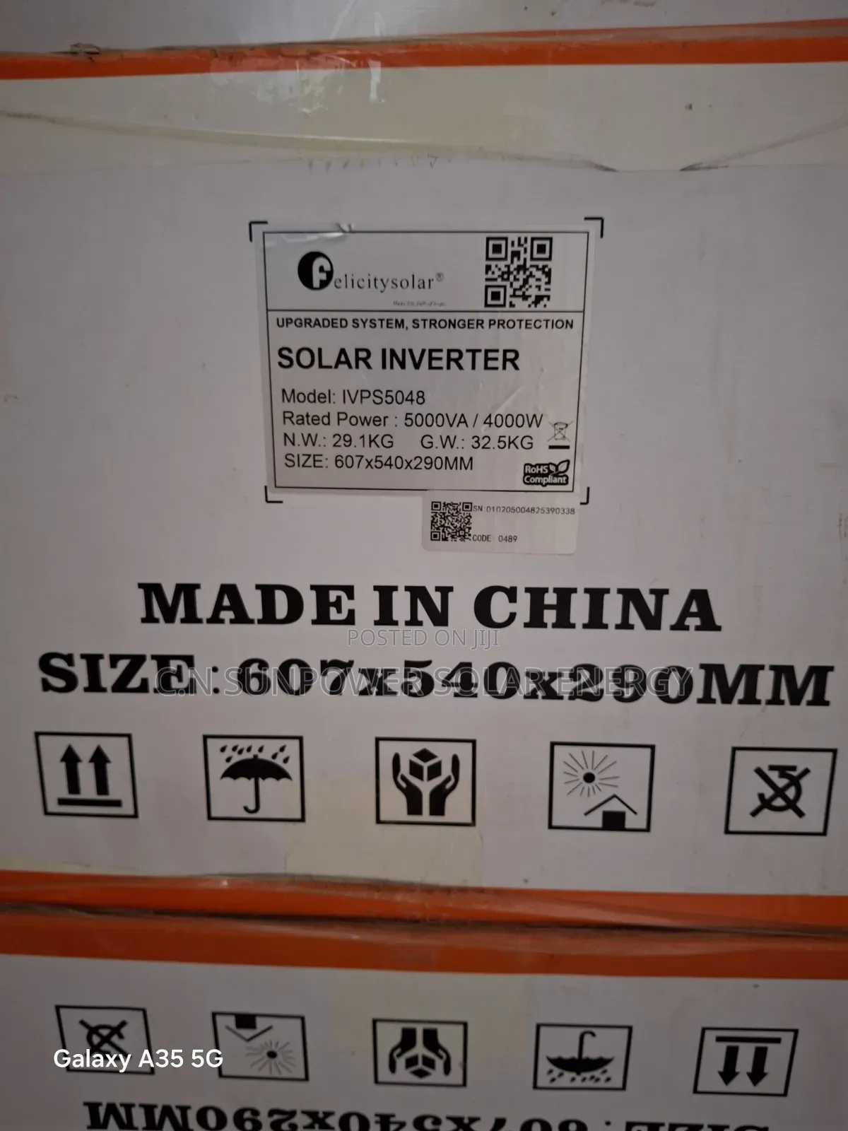 5kva/48v Ivpm Hybrid Felicity Solar Inverter