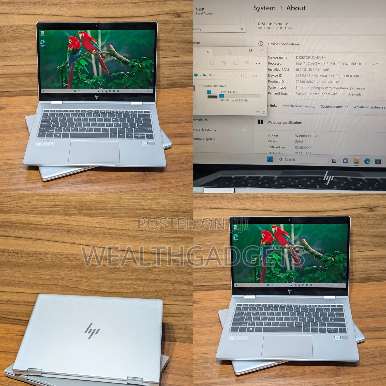 Laptop HP EliteBook x360 830 G6 16GB Intel Core i5 SSD 256GB