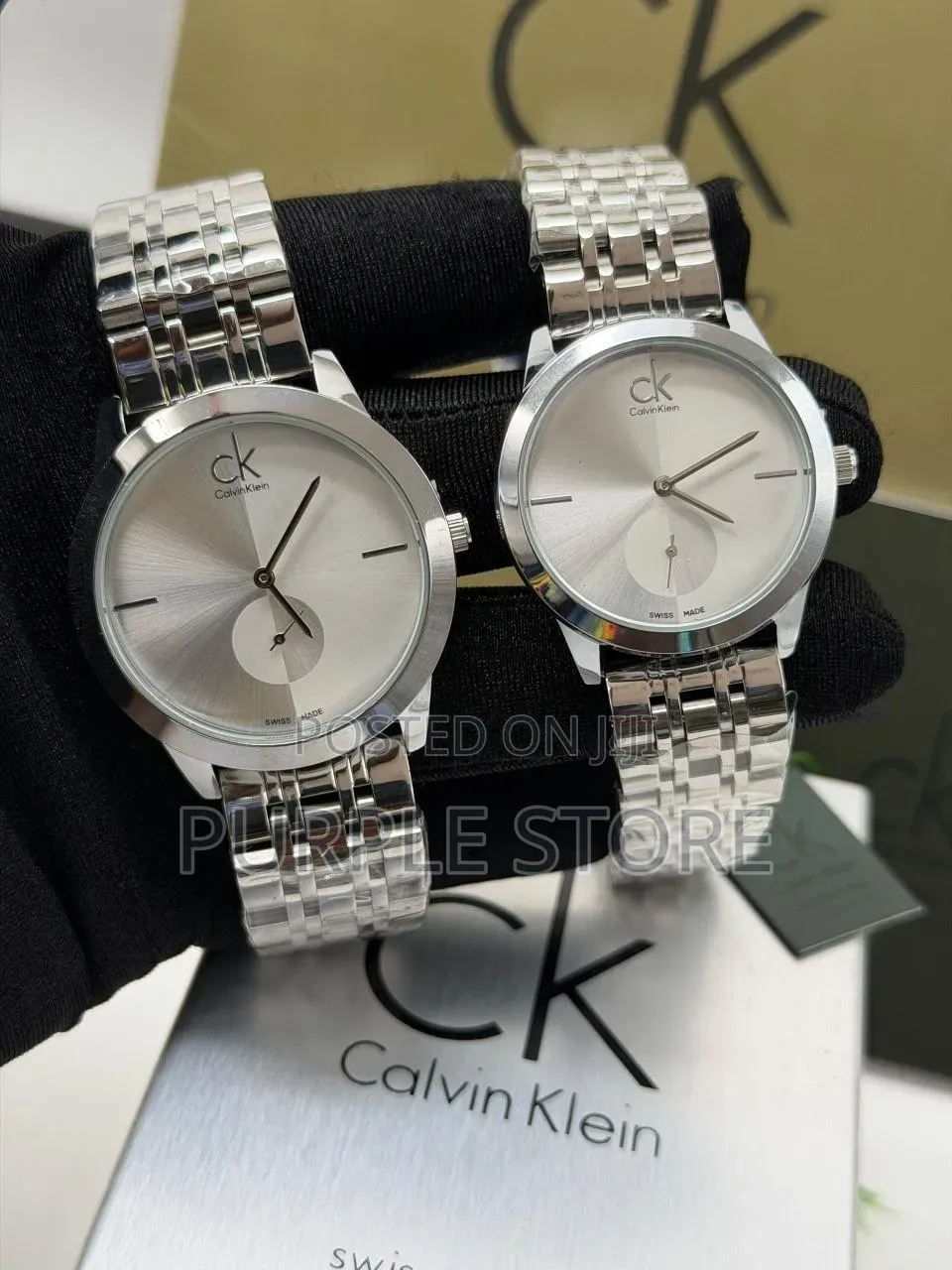 Calvin Klein Ck Couples Steel Watches(Price Is for Both Watches)