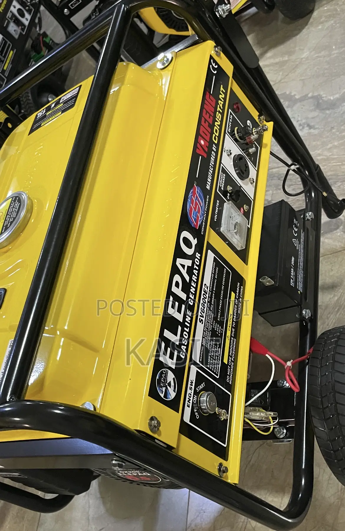 Sv6800e2. 4.5kva Constant Elepaq Key Start Petrol Generator