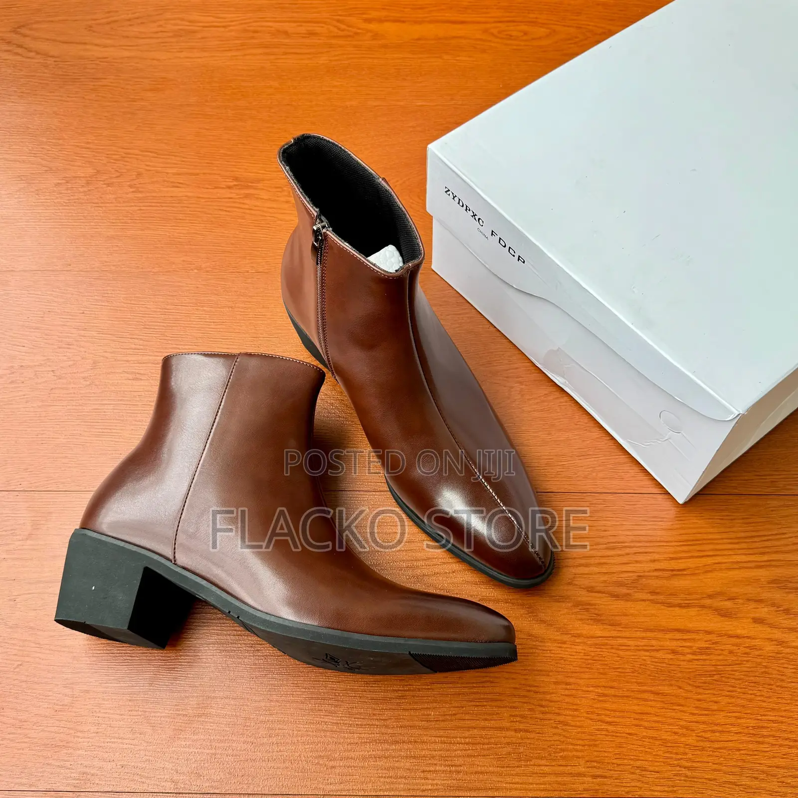 Original Heeled Leather Ankle Boots