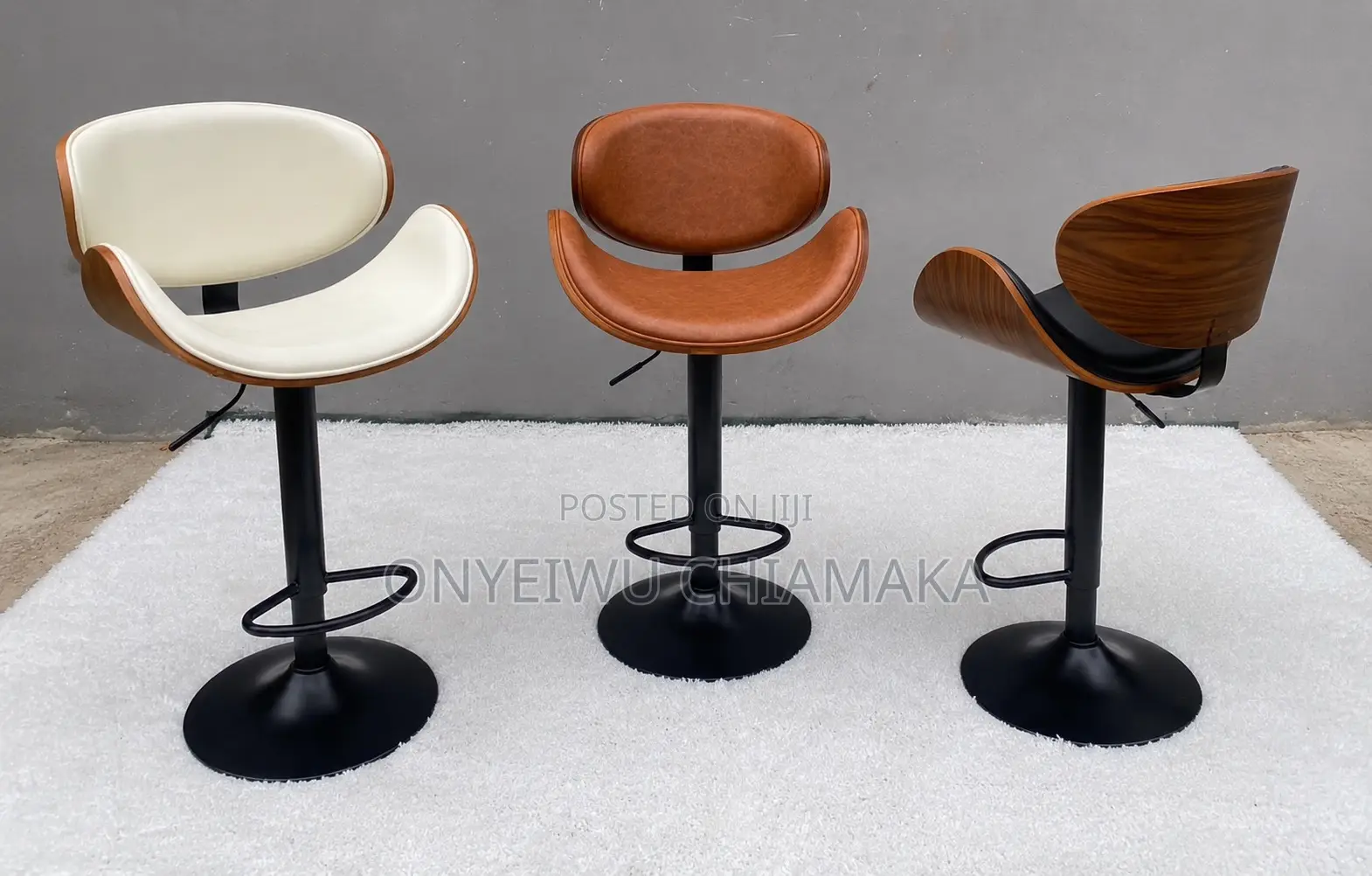 Modern Adjustable Swivel Bar Stool