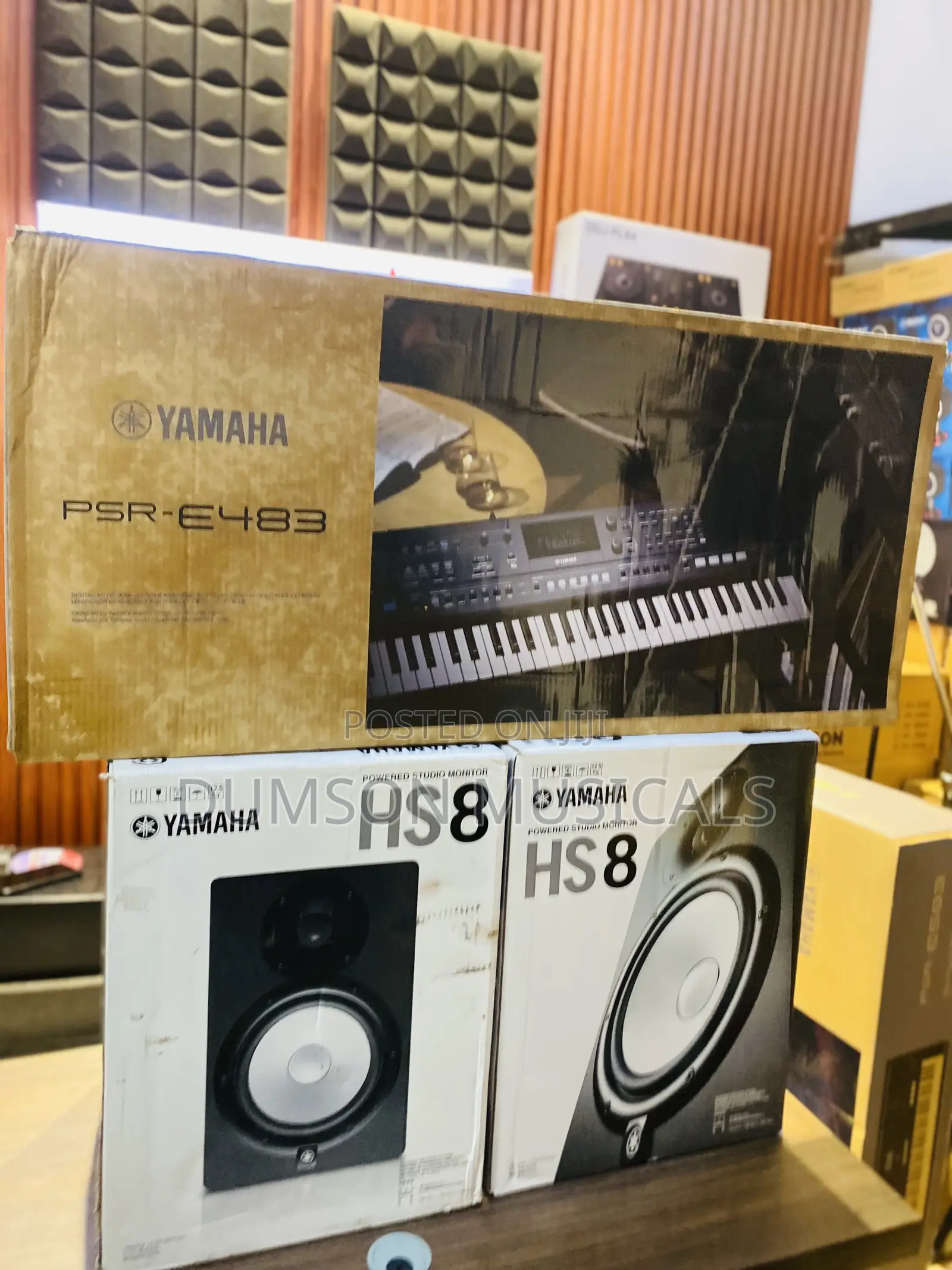 Yamaha Hs8 Studio Monitor Speaker, PSR-E483 Yamaha Keyboard