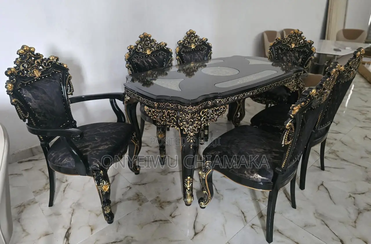 Luxury 6-Seater Royal Dining Table Set