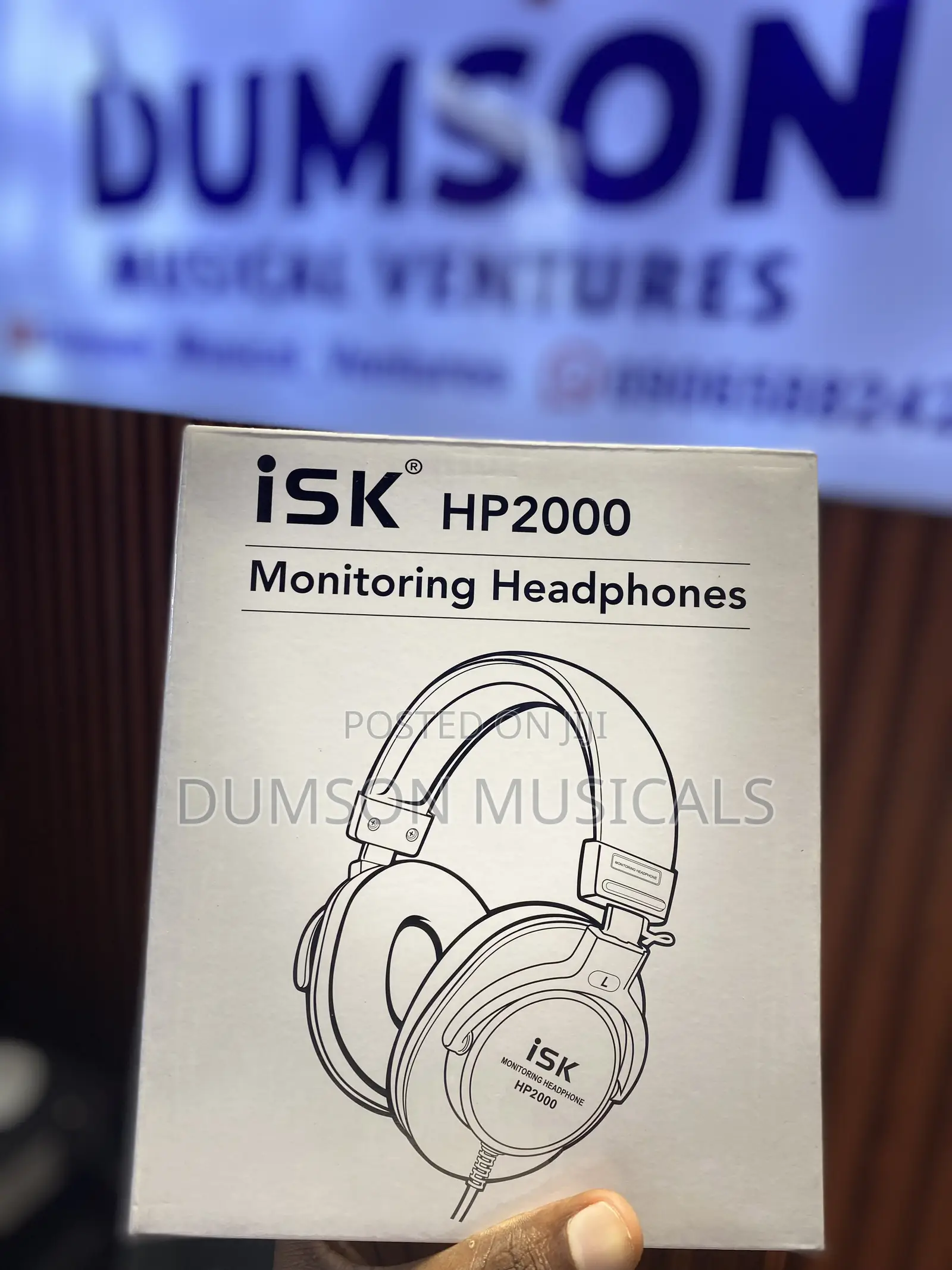 Isk Hp2000 Studio Monitoring Headphone
