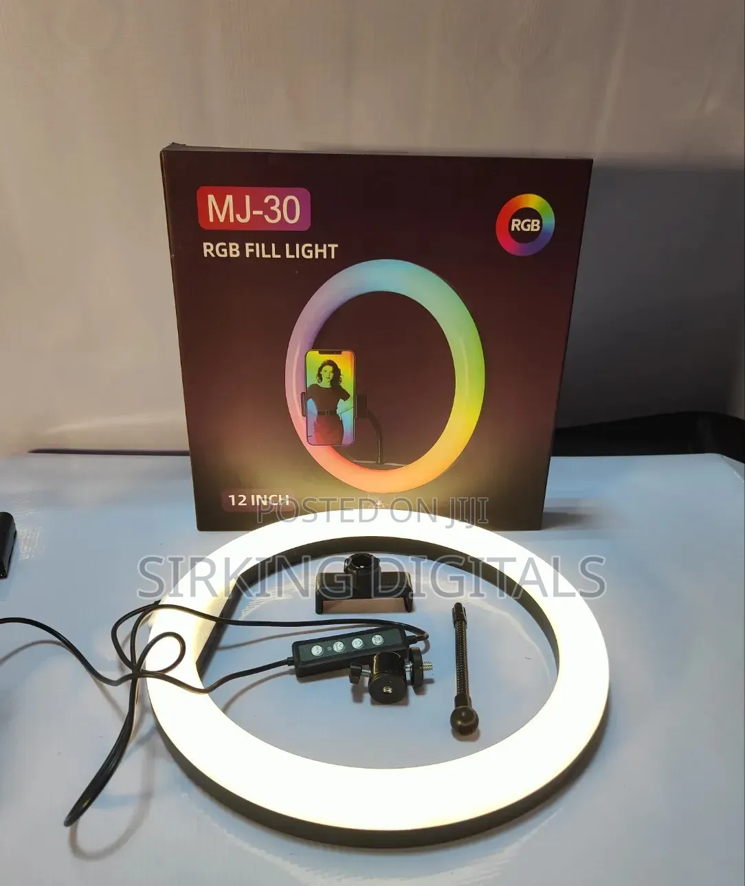 12" Inches Rgb Ring Light With Stand