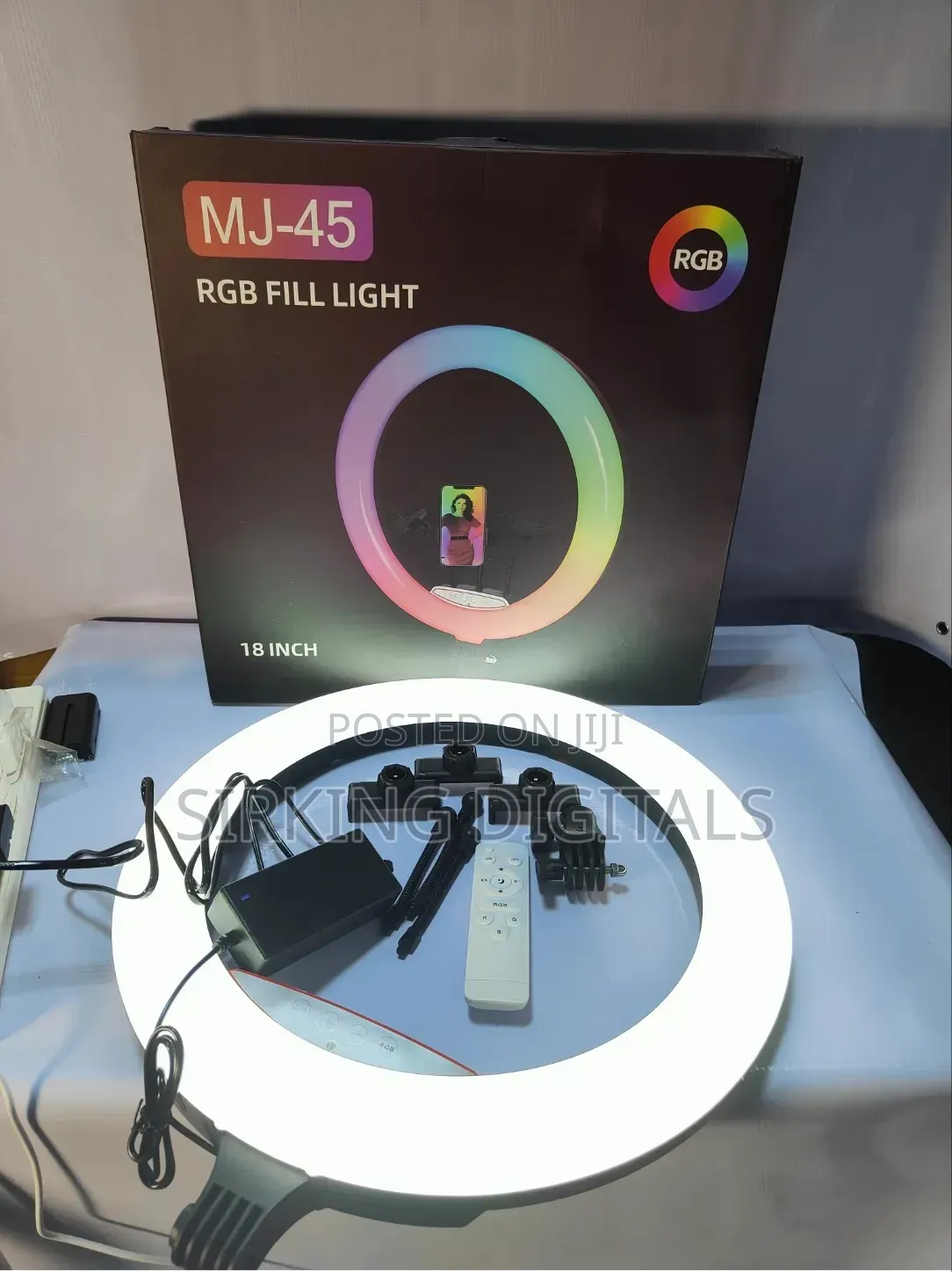 18" Inches RGB Ring Light Mj36 With Stand