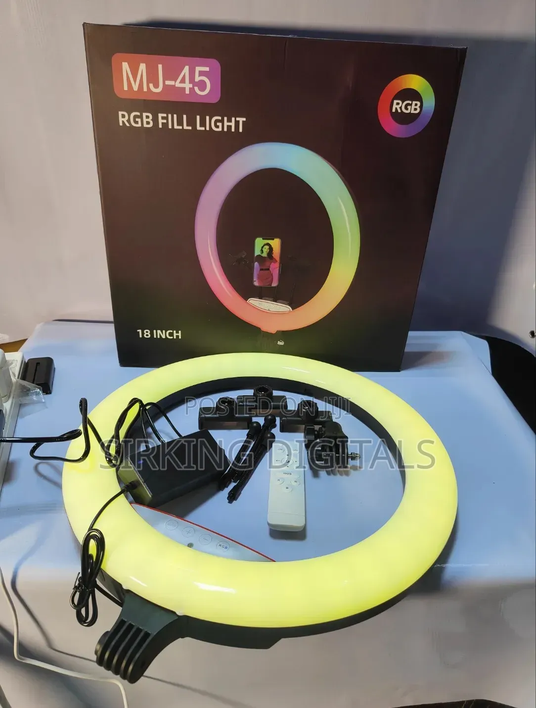 18" Inches RGB Ring Light Mj36 With Stand