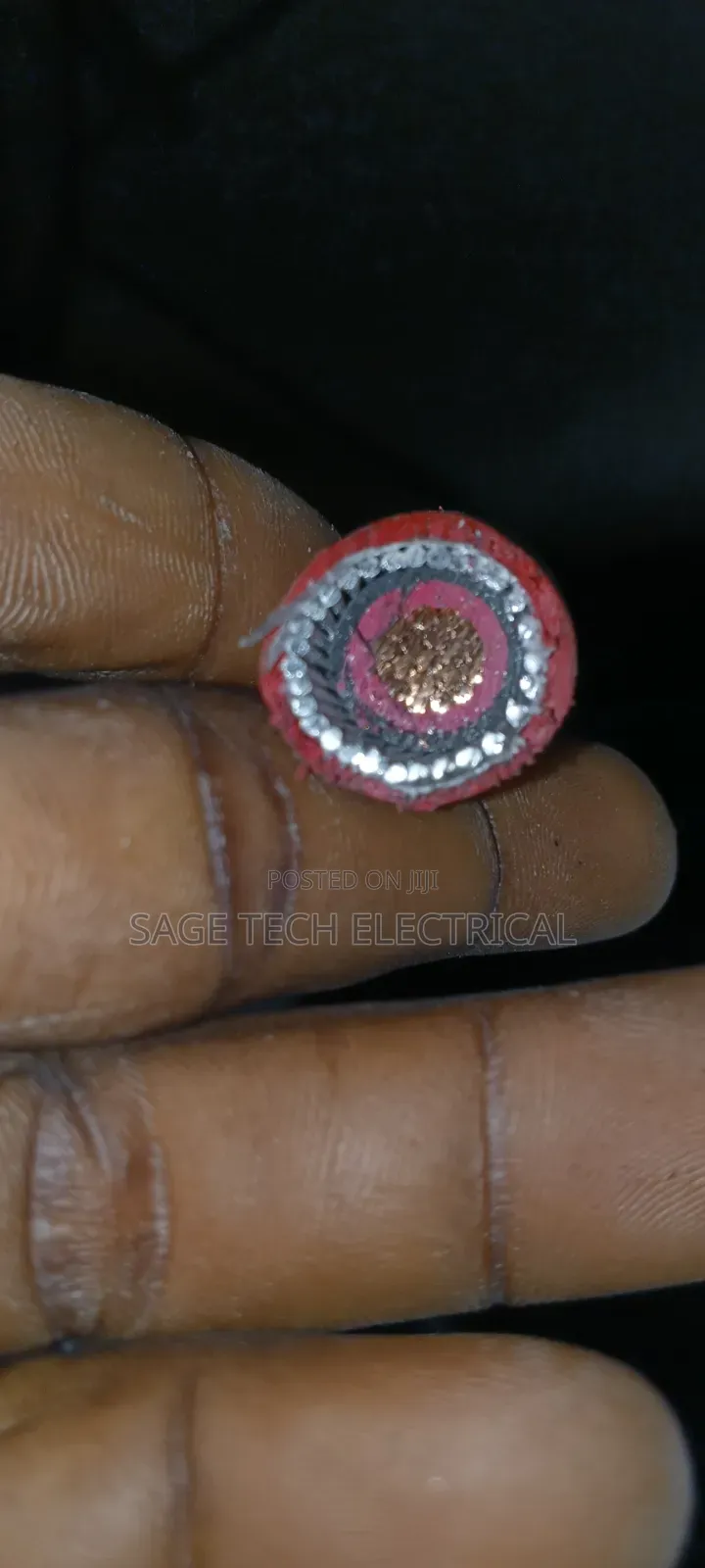 35mm Single Core Red Colour Armoured Cable