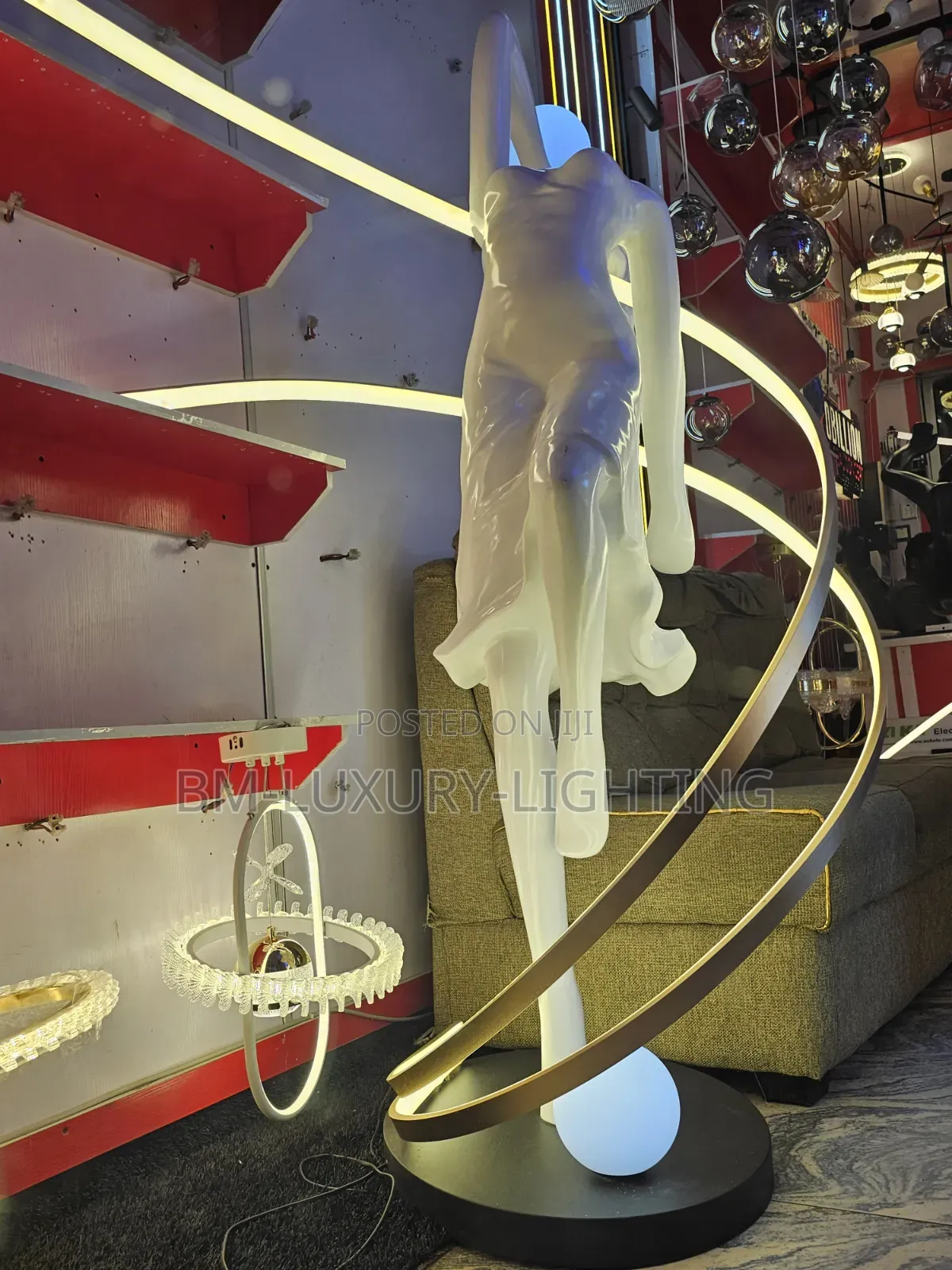 Sculpture Abstract Floor Lamp Dance Goddess