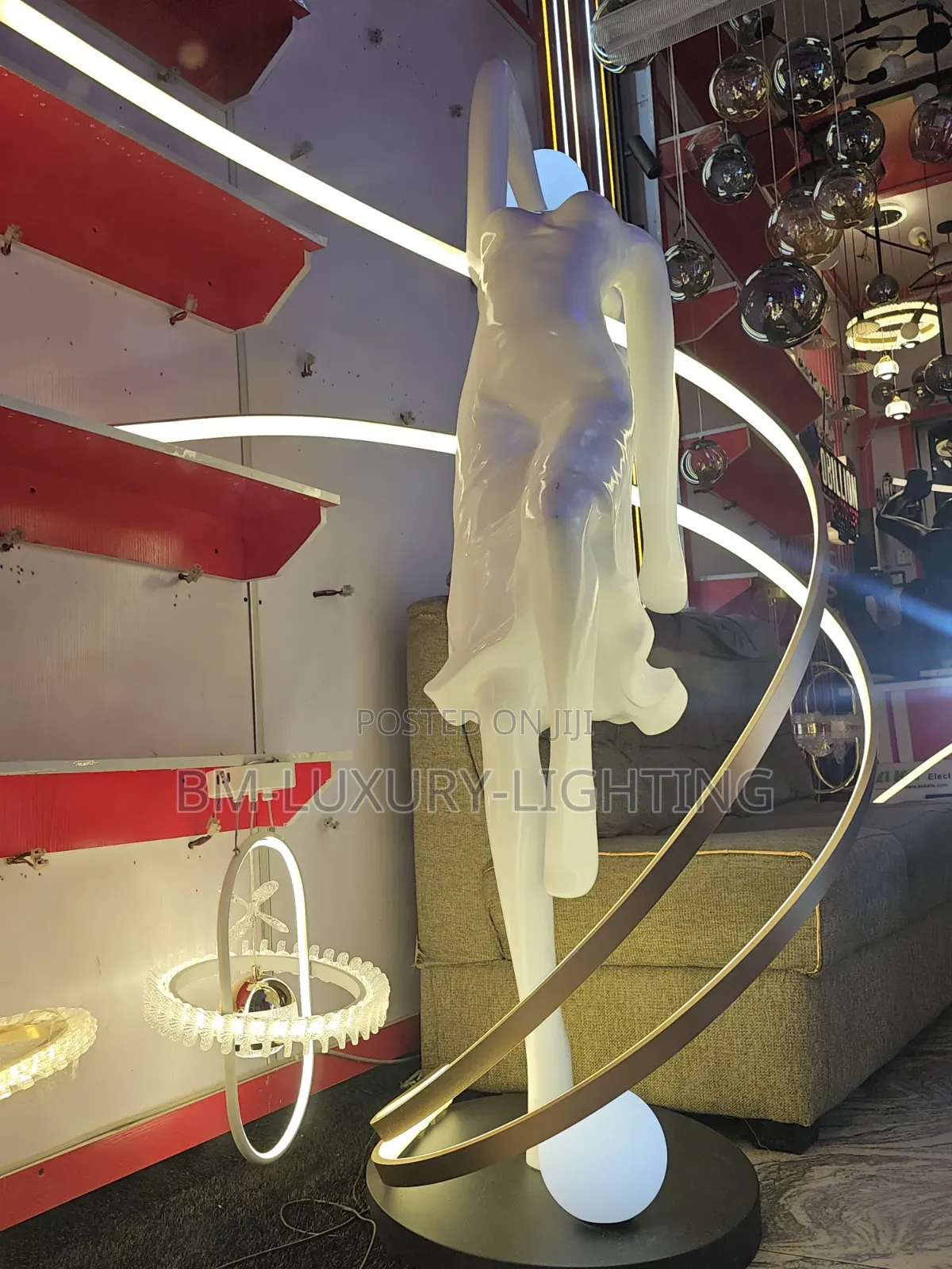 Sculpture Abstract Floor Lamp Dance Goddess