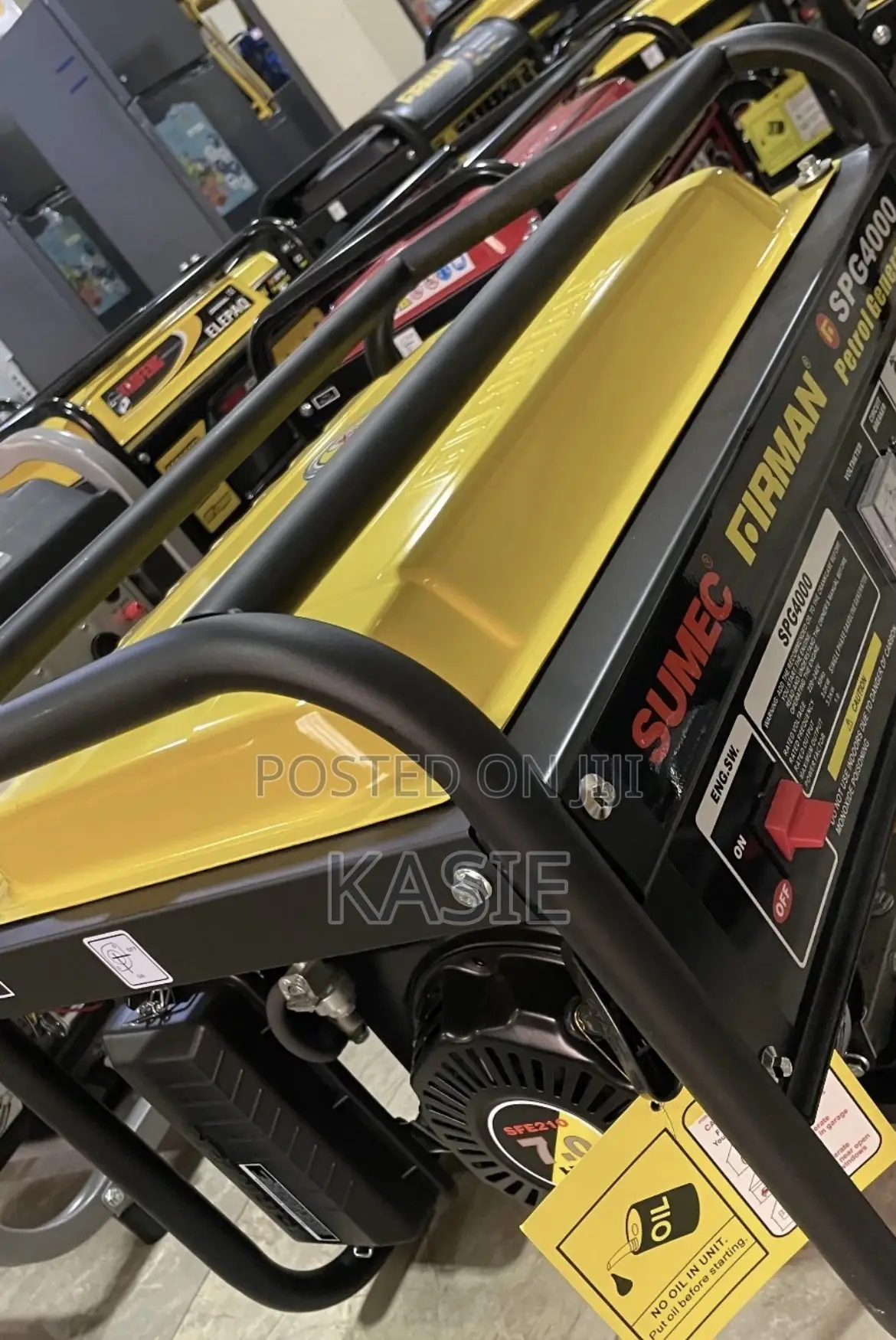 Spg4000 4.8kva Original Manual Starts Petrol Generator