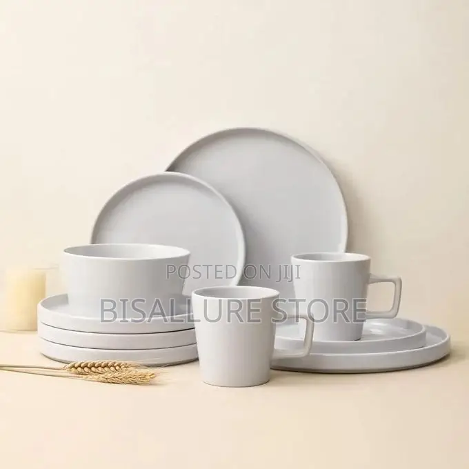 16 Pieces White Dinner Set