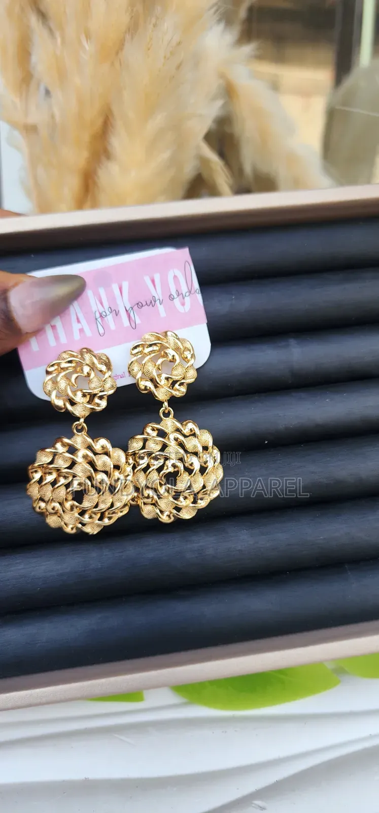 Double Spiral Drop Earring