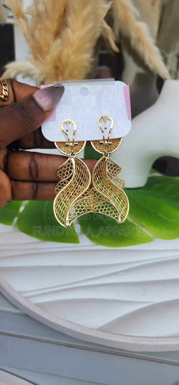 Drop Net Style Fashion Earring