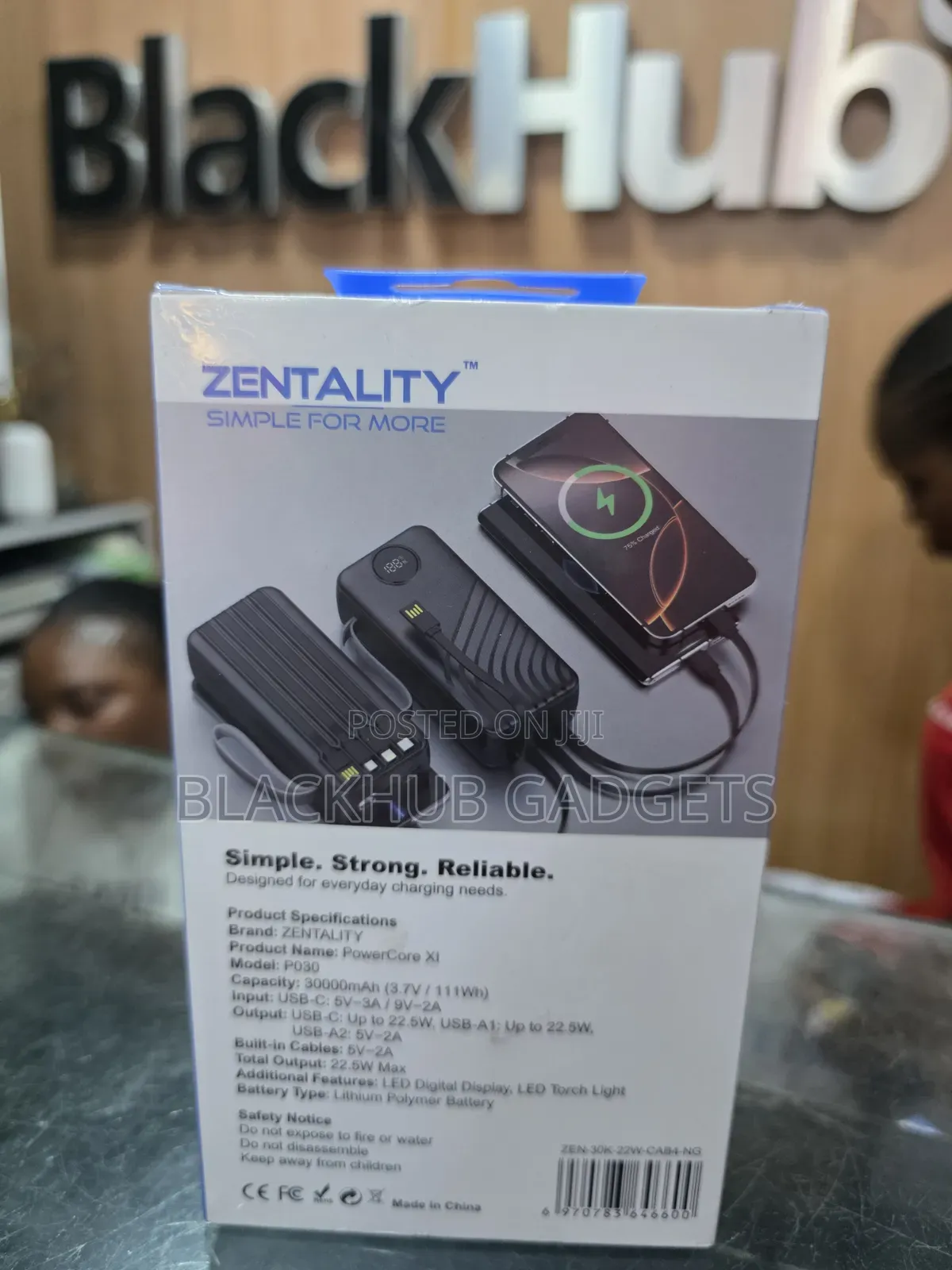Zentality 30000mah Power Bank 22.5w