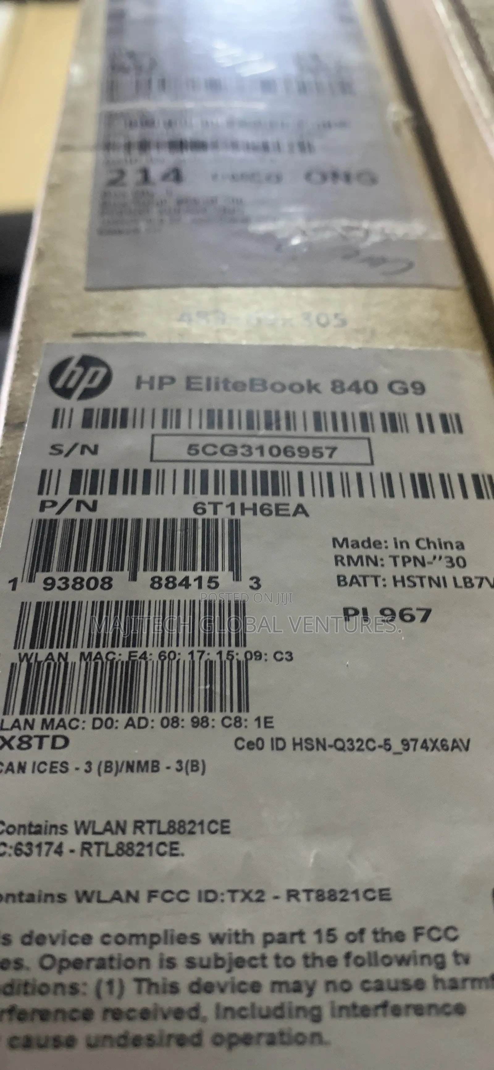 New Laptop HP EliteBook 840 G9 16GB Intel Core i7 SSD 512GB