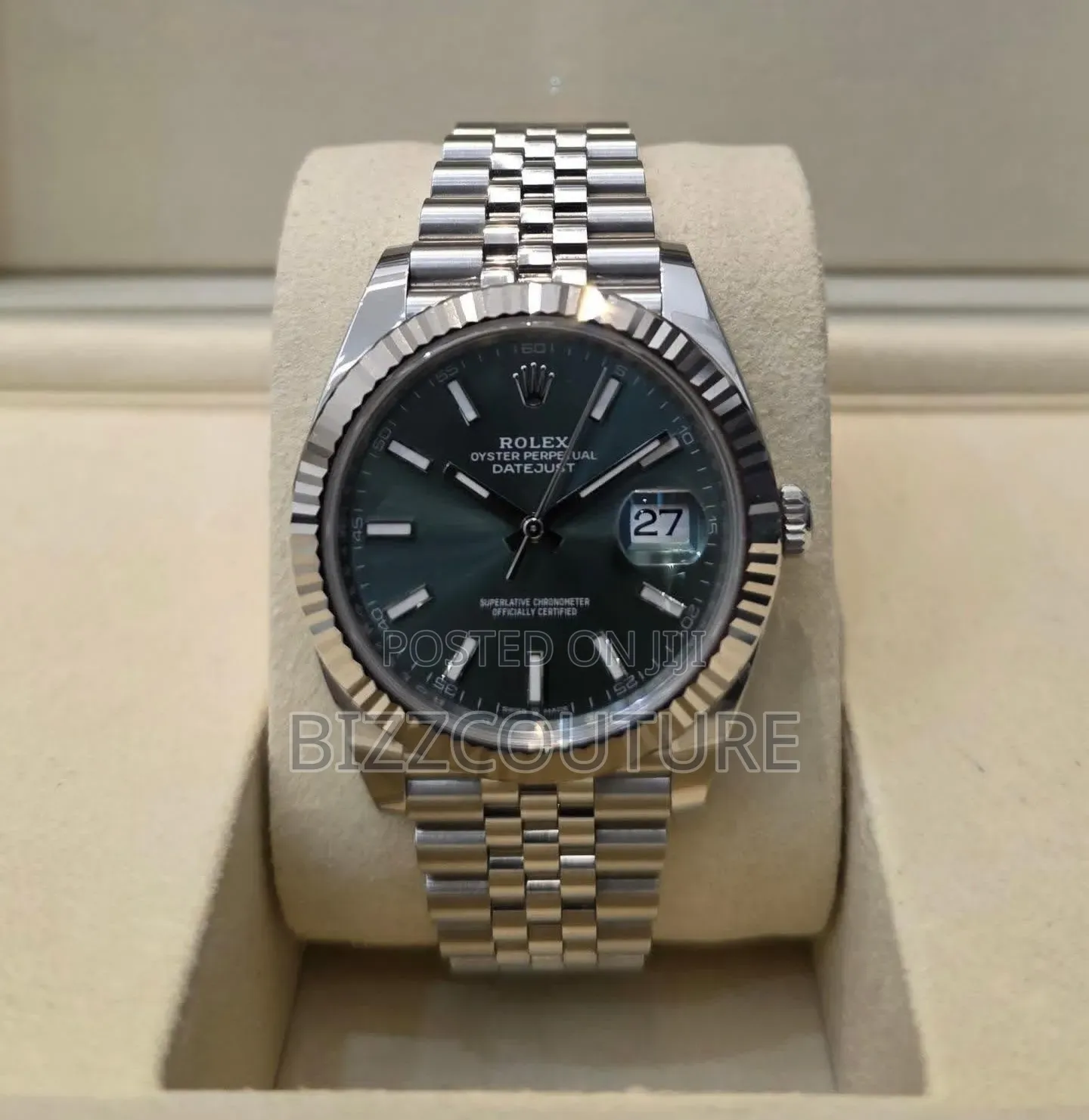 Super Clone Rolex Date-Just Silver-Tone Chain Available in Store