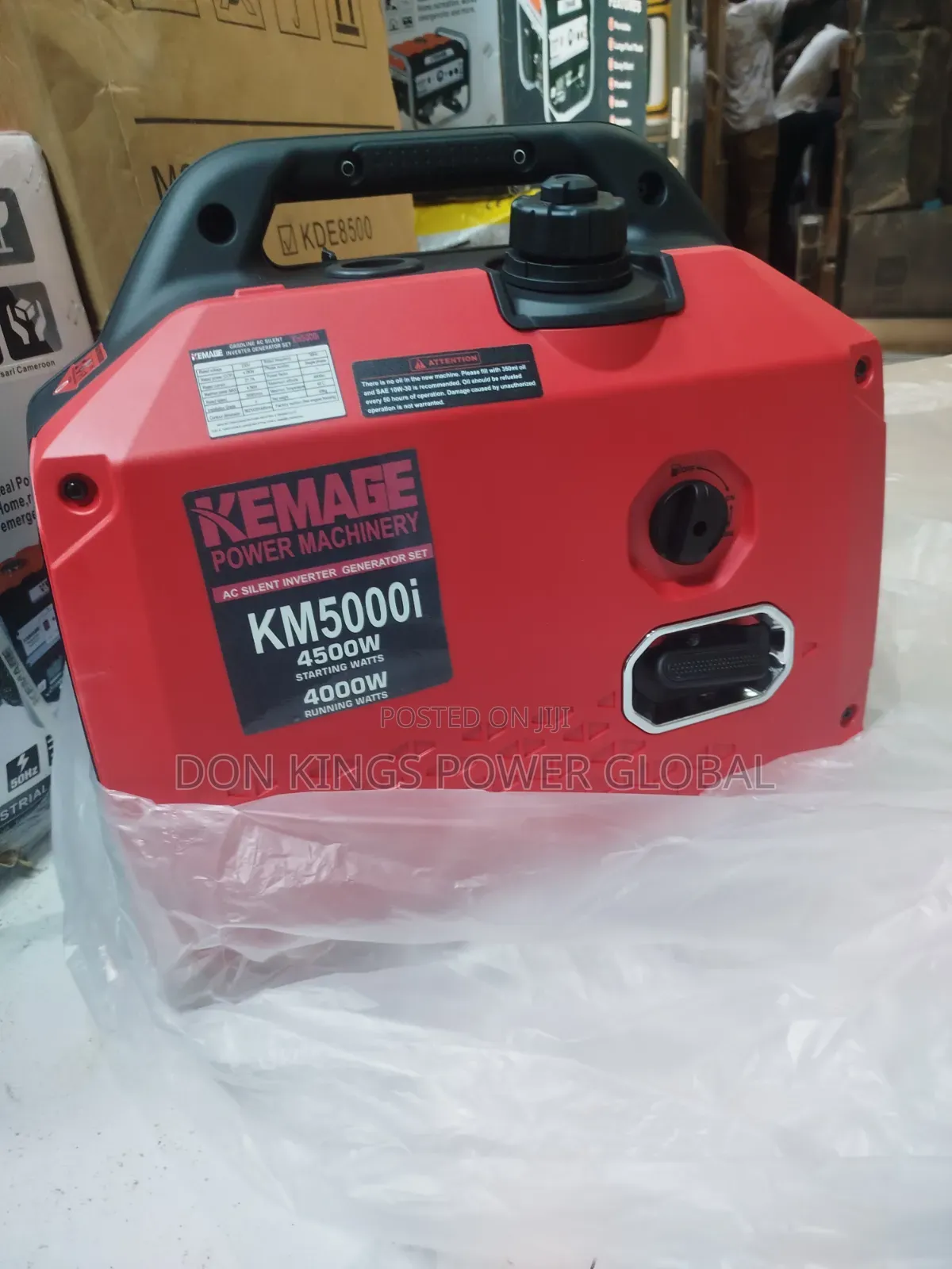 Kemage 5000i 4.5kva Heavy-Duty Inverter Generator