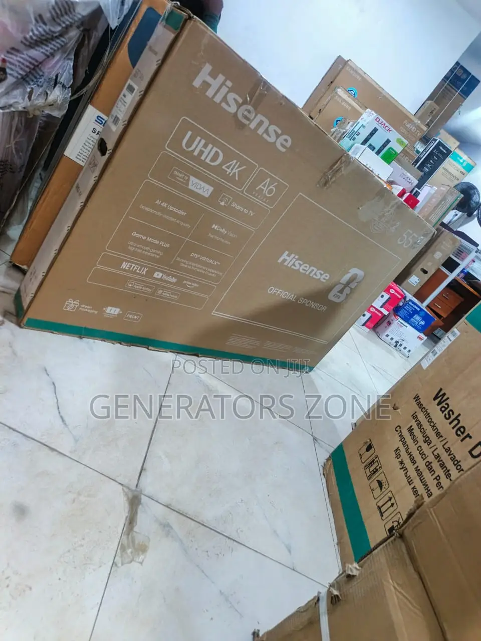 Hisense 55 Inch Smart Tv Model 55a6q With Smart Connectivity