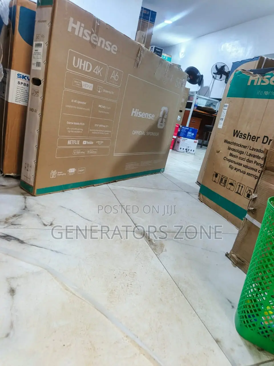 Hisense 55 Inch Smart Tv Model 55a6q With Smart Connectivity