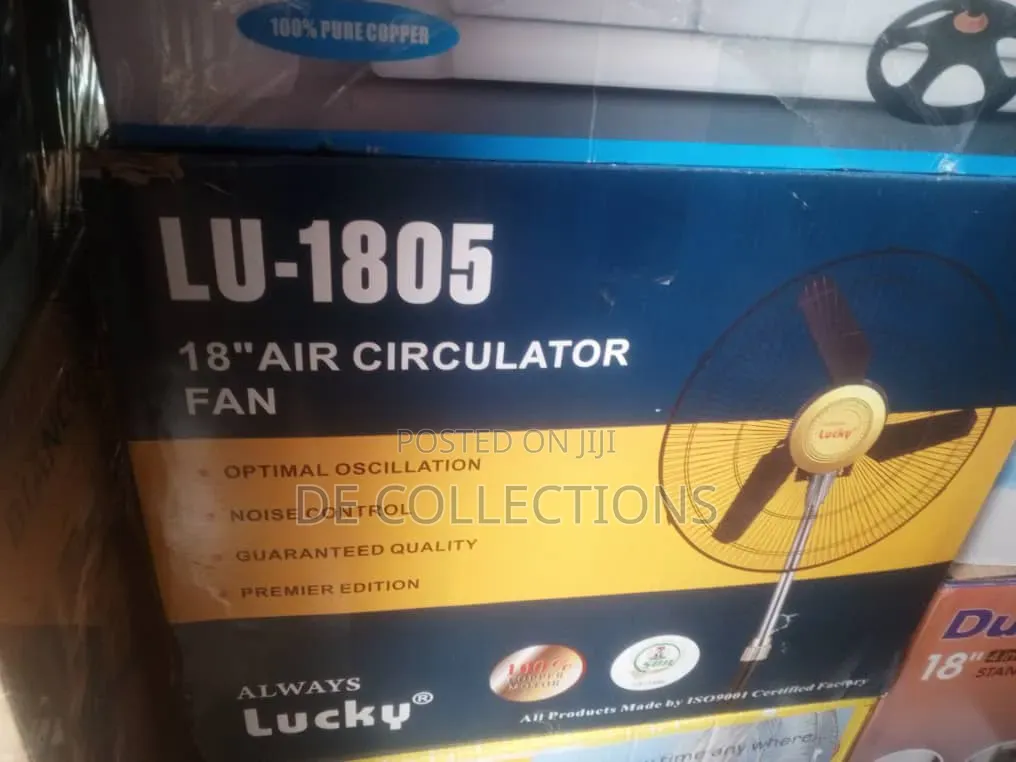 18 Inches Standing Fan With Strong Airflow Home Office Use