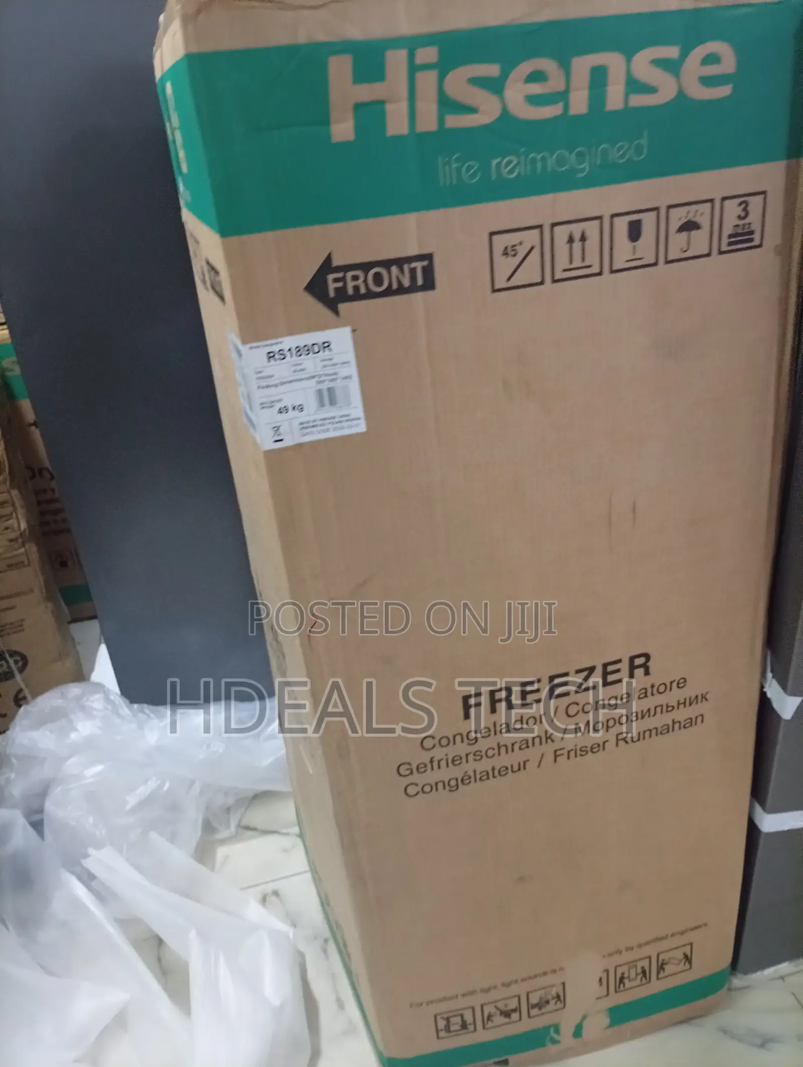 Original Hisense Standing Freezer With Stylish Design and Long Lasting