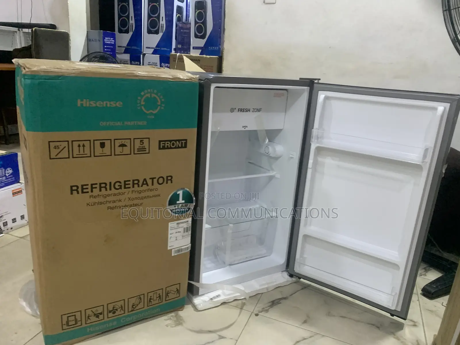 Hisense Ref 093dr 90l Single Door Refrigerator – Stylish Silver Finish