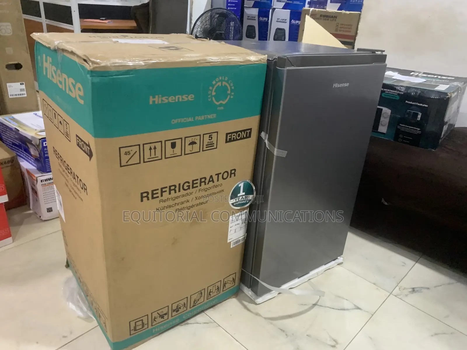Hisense Ref 093dr 90l Single Door Refrigerator – Stylish Silver Finish