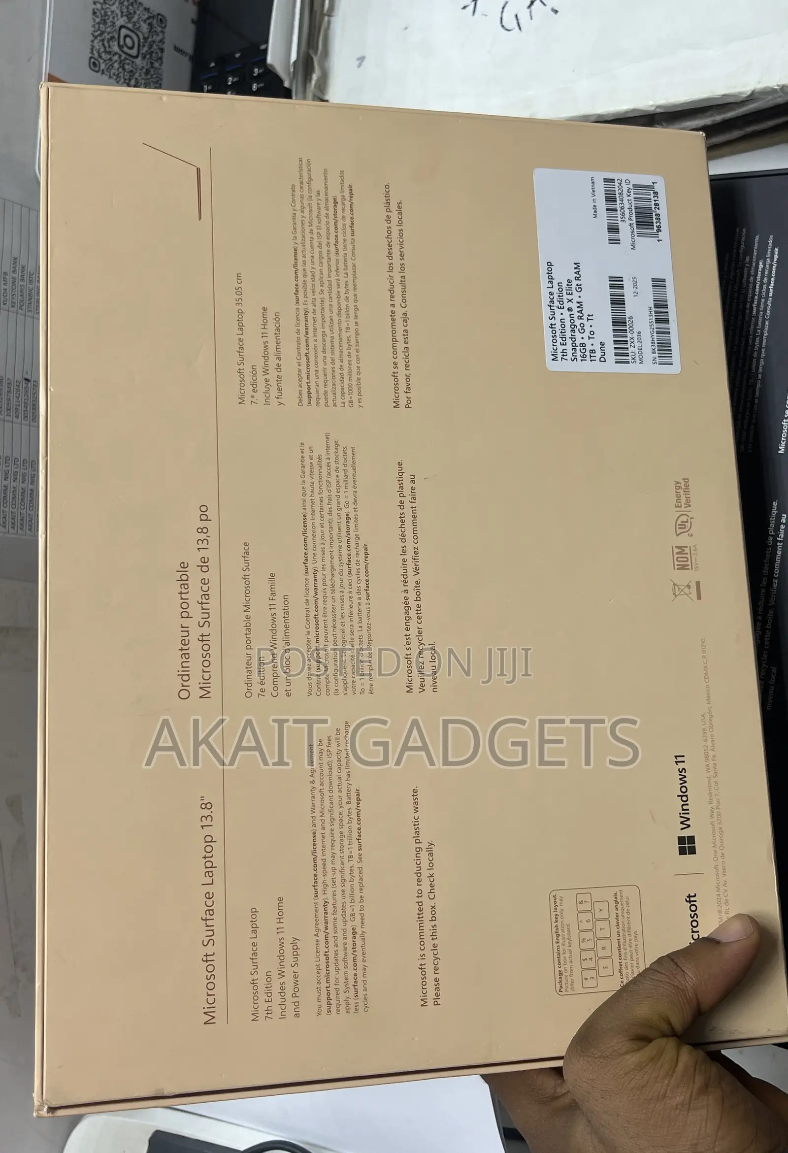 New Microsoft Surface Laptop 7 16GB Qualcomm Snapdragon X Elite SSD 1T
