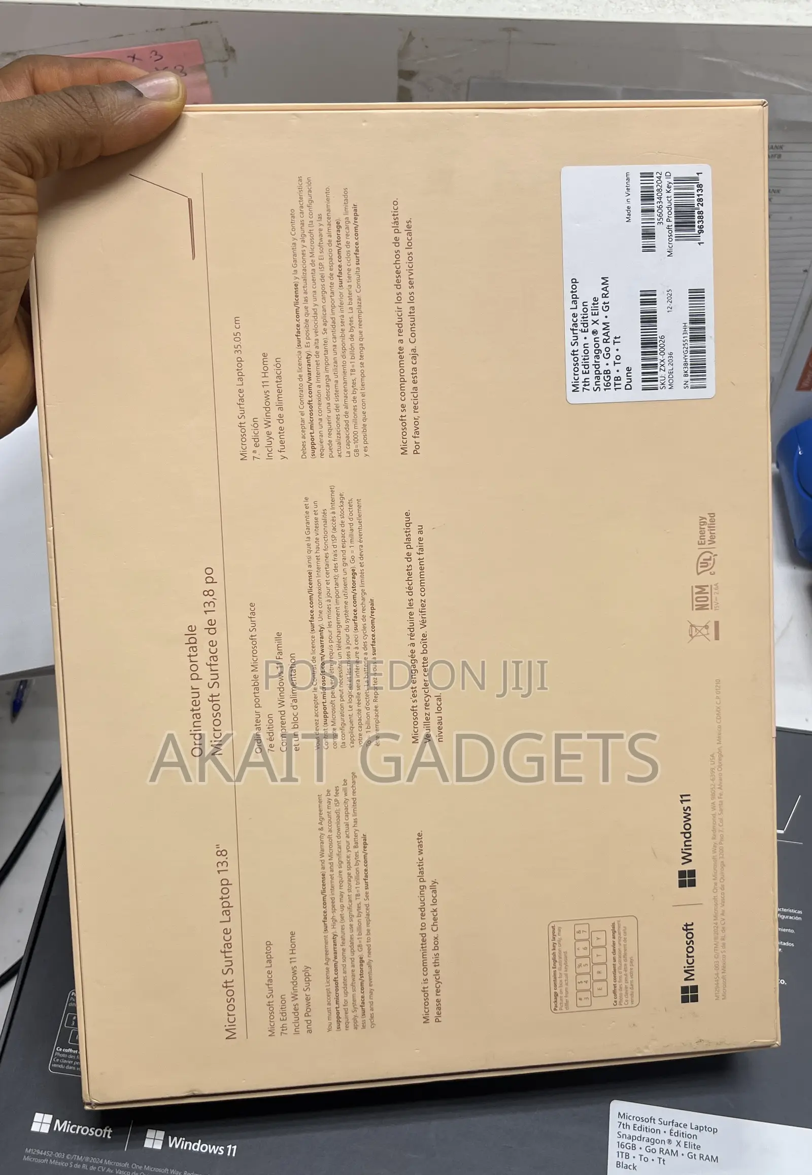 New Microsoft Surface Laptop 7 16GB Qualcomm Snapdragon X Elite SSD 1T