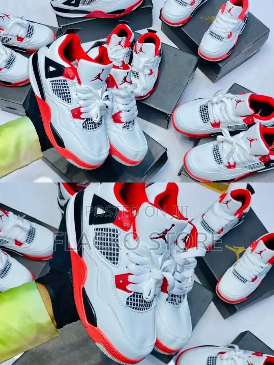 Original Air Jordan 4 Retro Sneakers for Kids