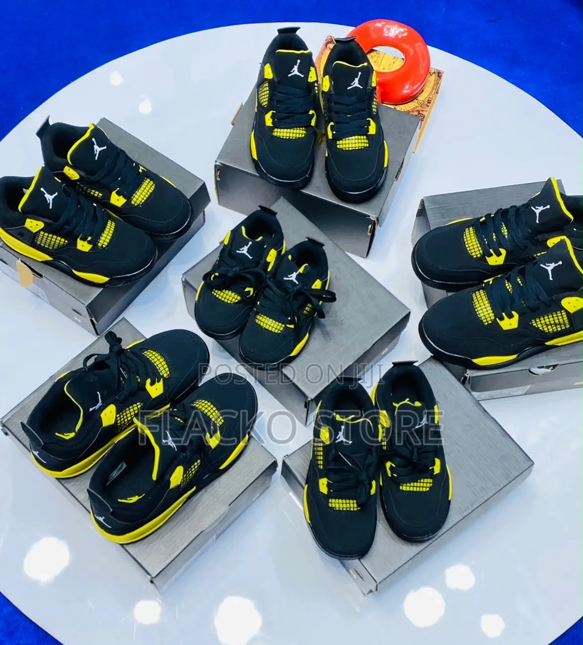 Original Air Jordan 4 Retro Sneakers for Kids
